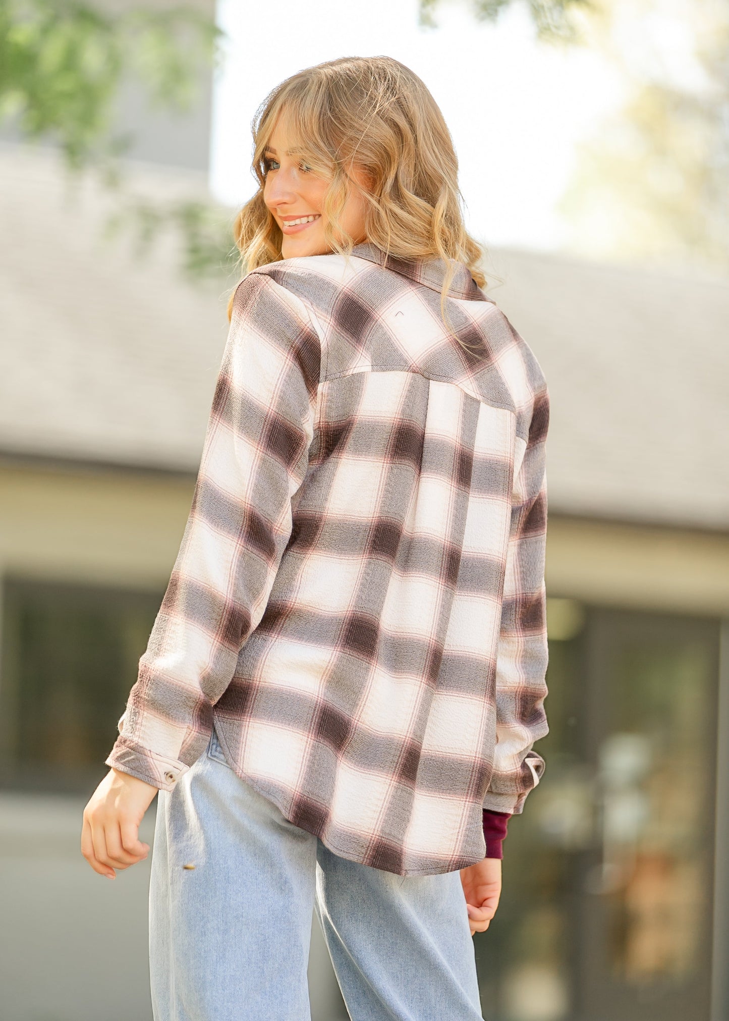 Thread & Supply® Daphne Plaid Shirt FF Tops