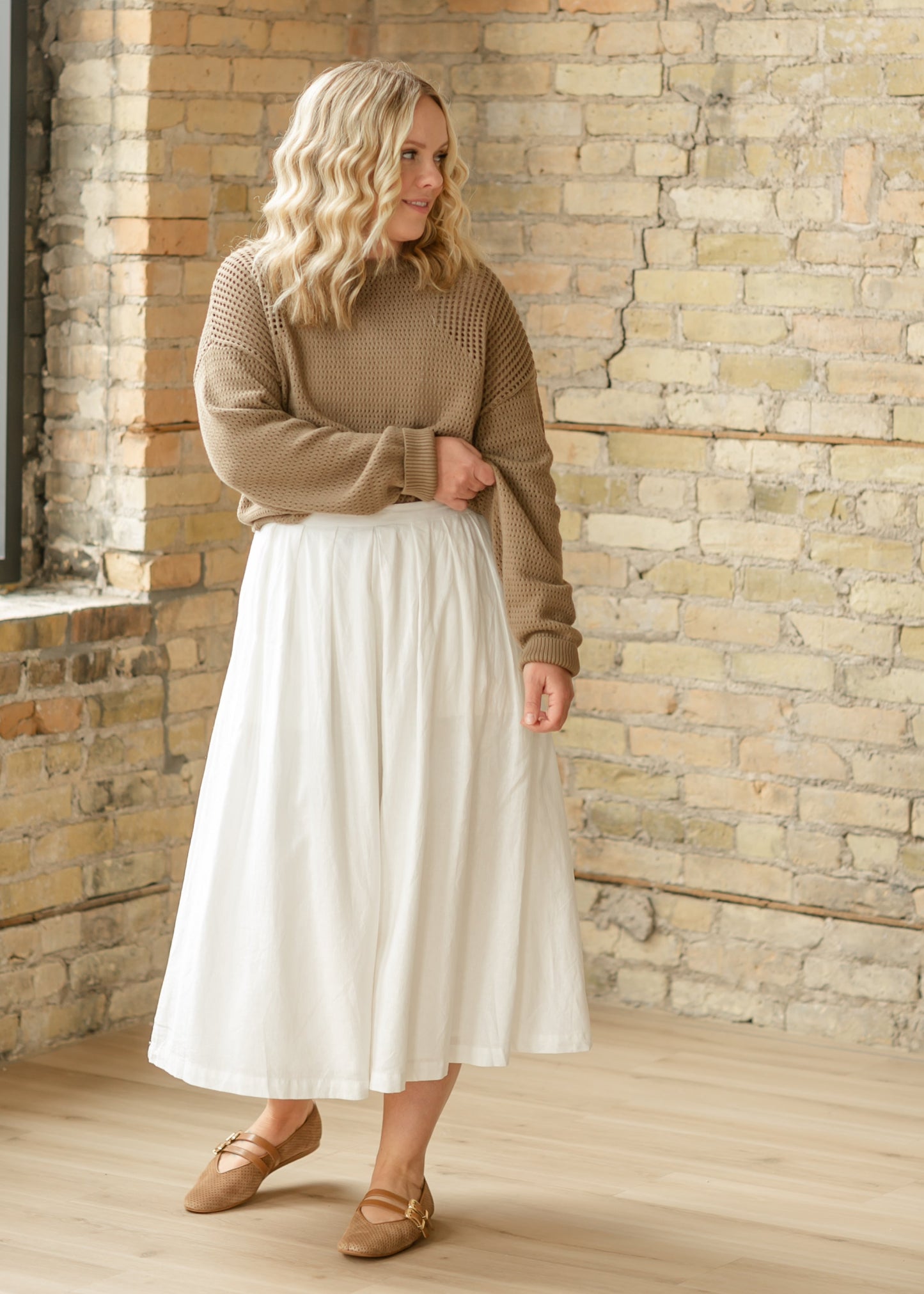 Thread & Supply® Jasmine Open Knit Sweater FF Layering Essentials