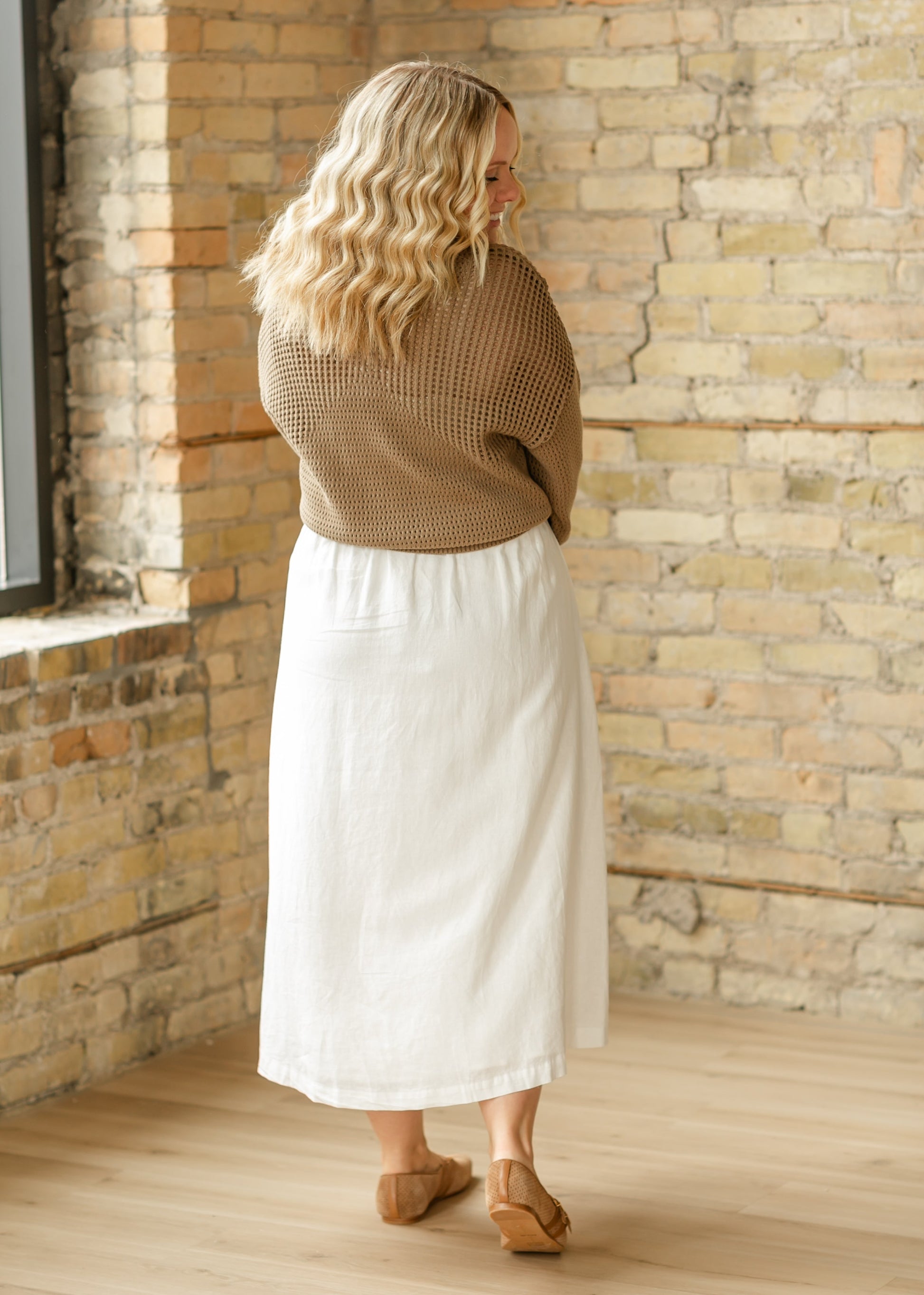 Thread & Supply® Lydia Linen Blend Maxi Skirt FF Skirts