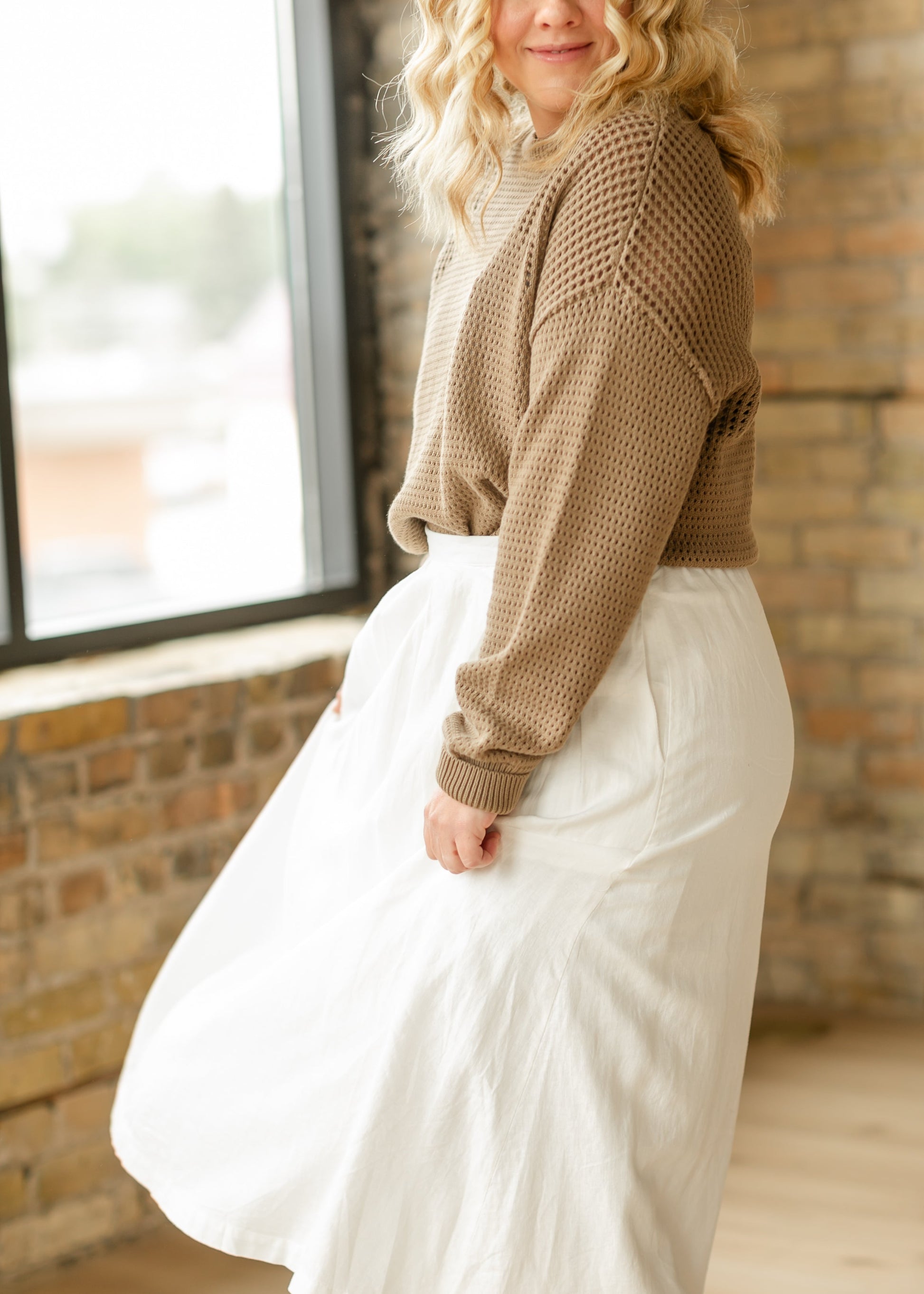 Thread & Supply® Lydia Linen Blend Maxi Skirt FF Skirts