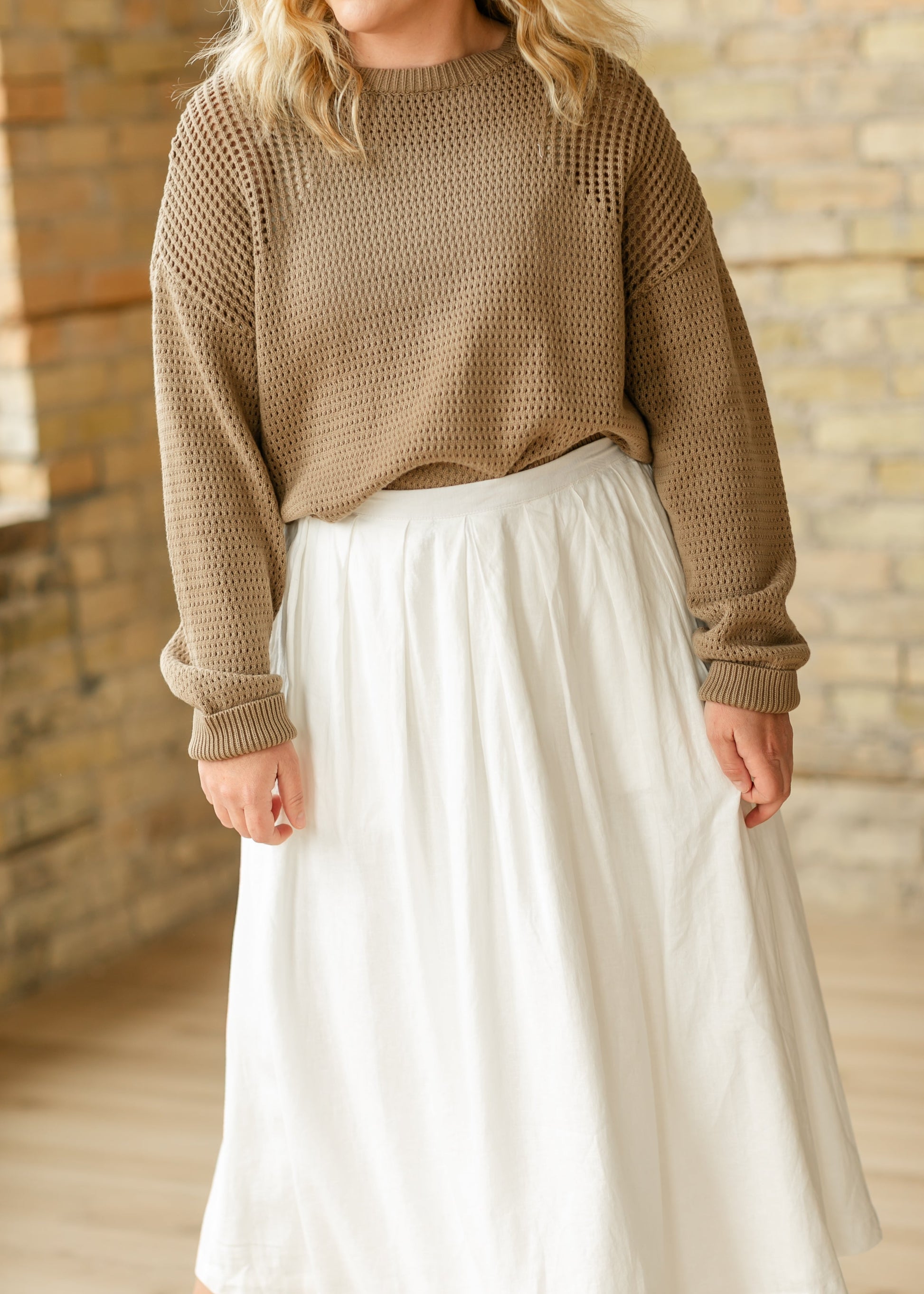 Thread & Supply® Lydia Linen Blend Maxi Skirt FF Skirts