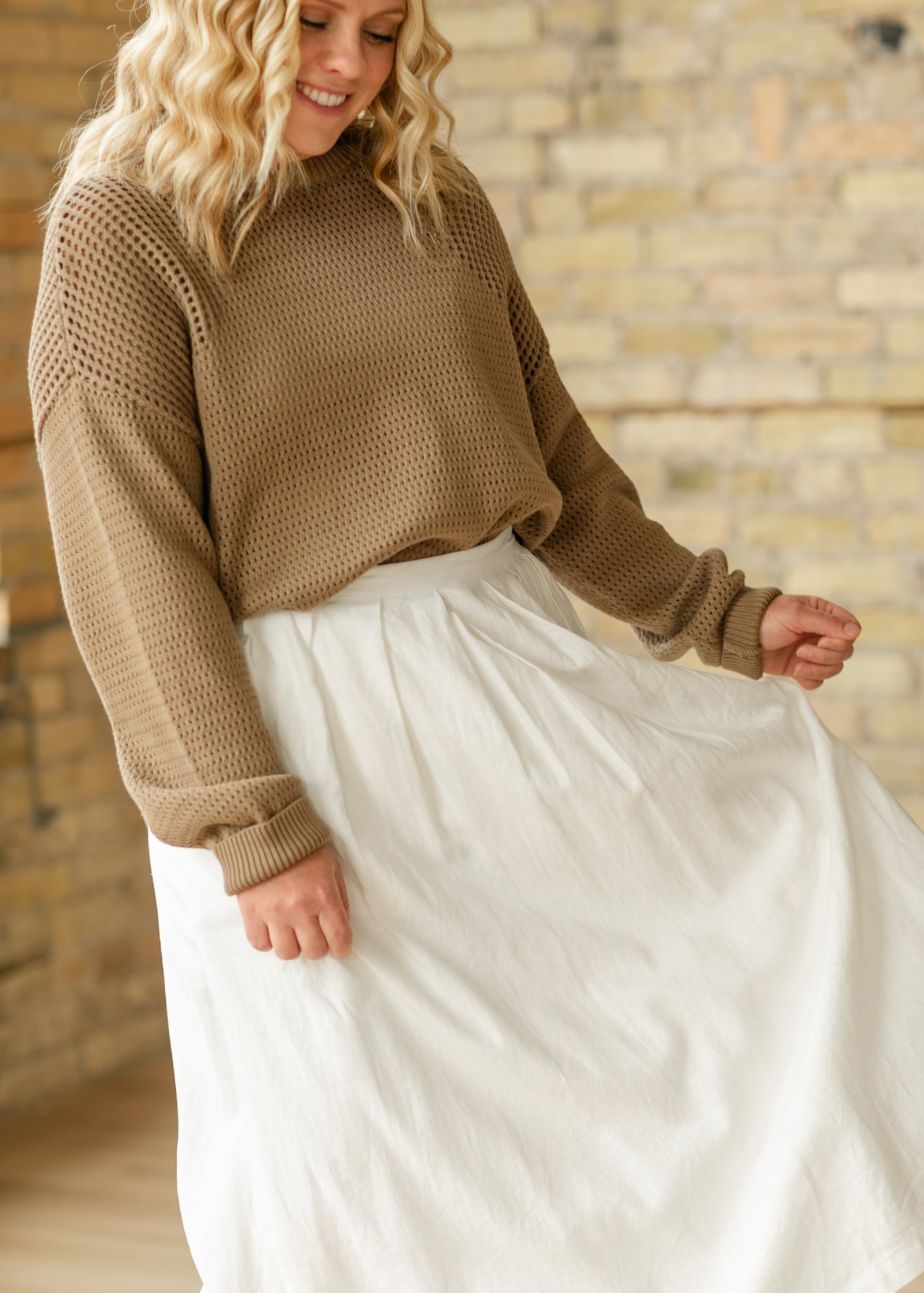 Thread & Supply® Lydia Linen Blend Maxi Skirt FF Skirts