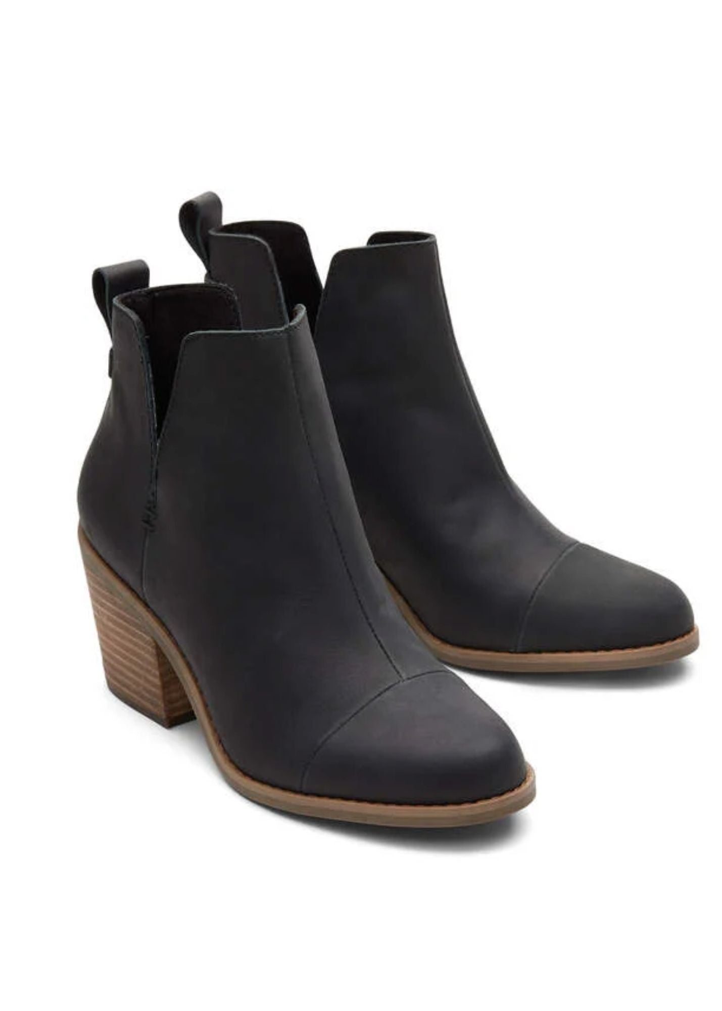 TOMS® Everly Leather Cutout Bootie Shoes