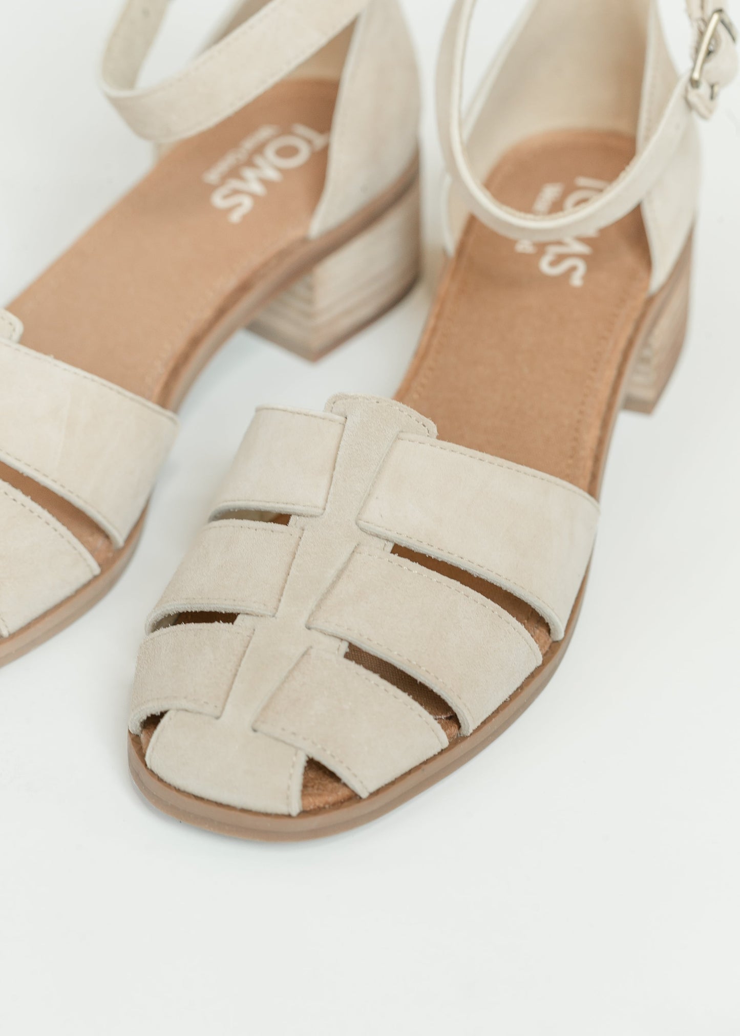 TOMS® Jaclyn Fisherman Heel Shoes Almond / 7