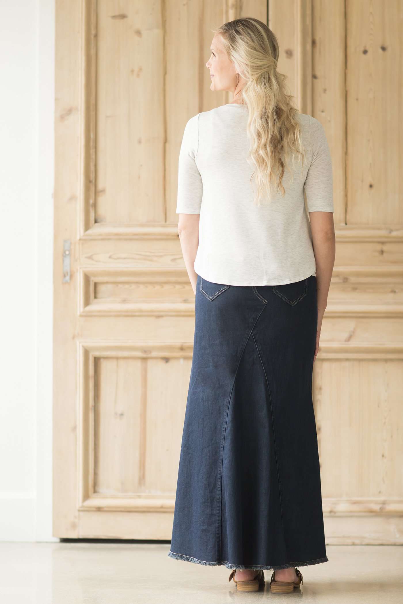 Tonya Long Denim Skirt - FINAL SALE Skirts