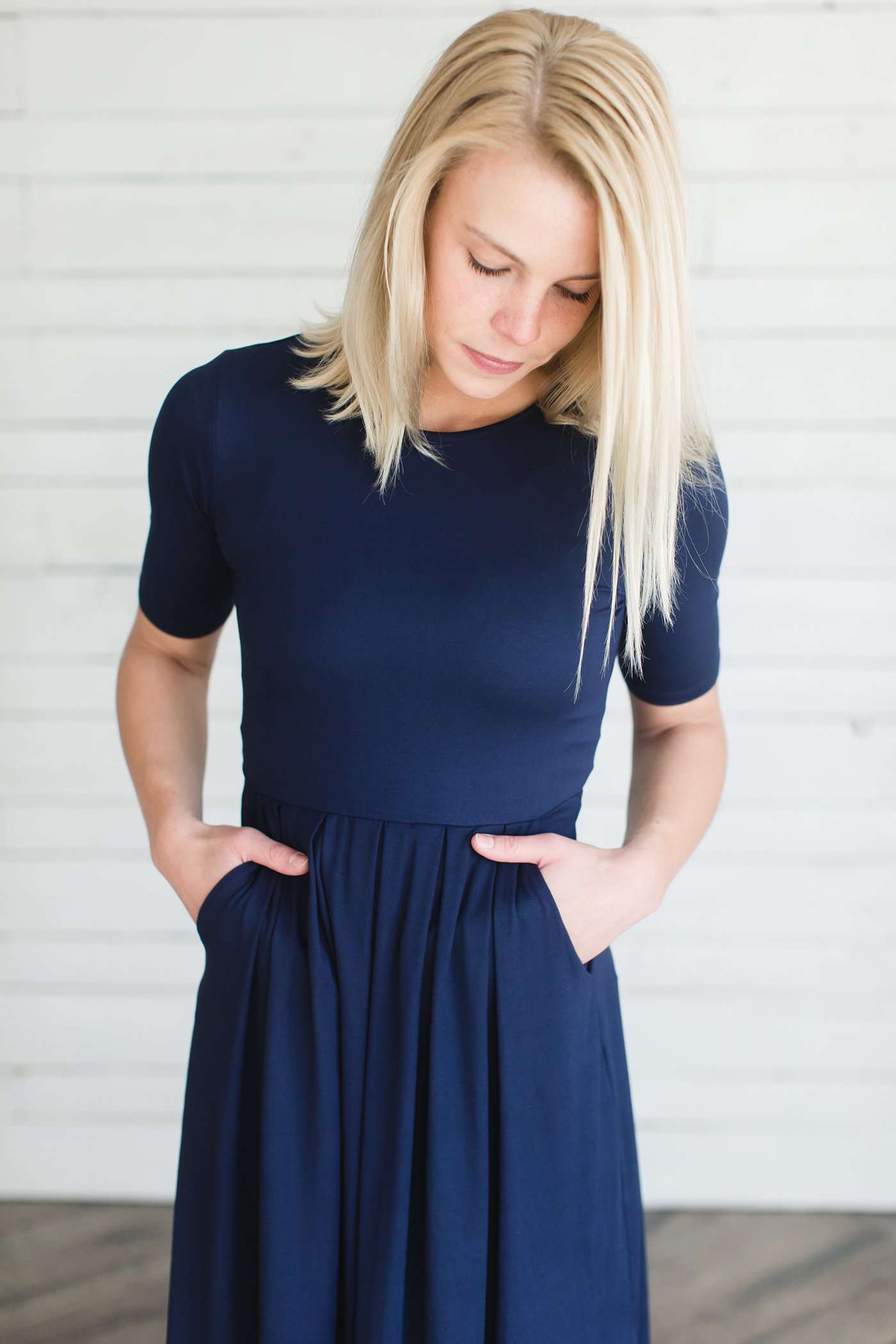 Tori Midi Dress - FINAL SALE Dresses Navy / S