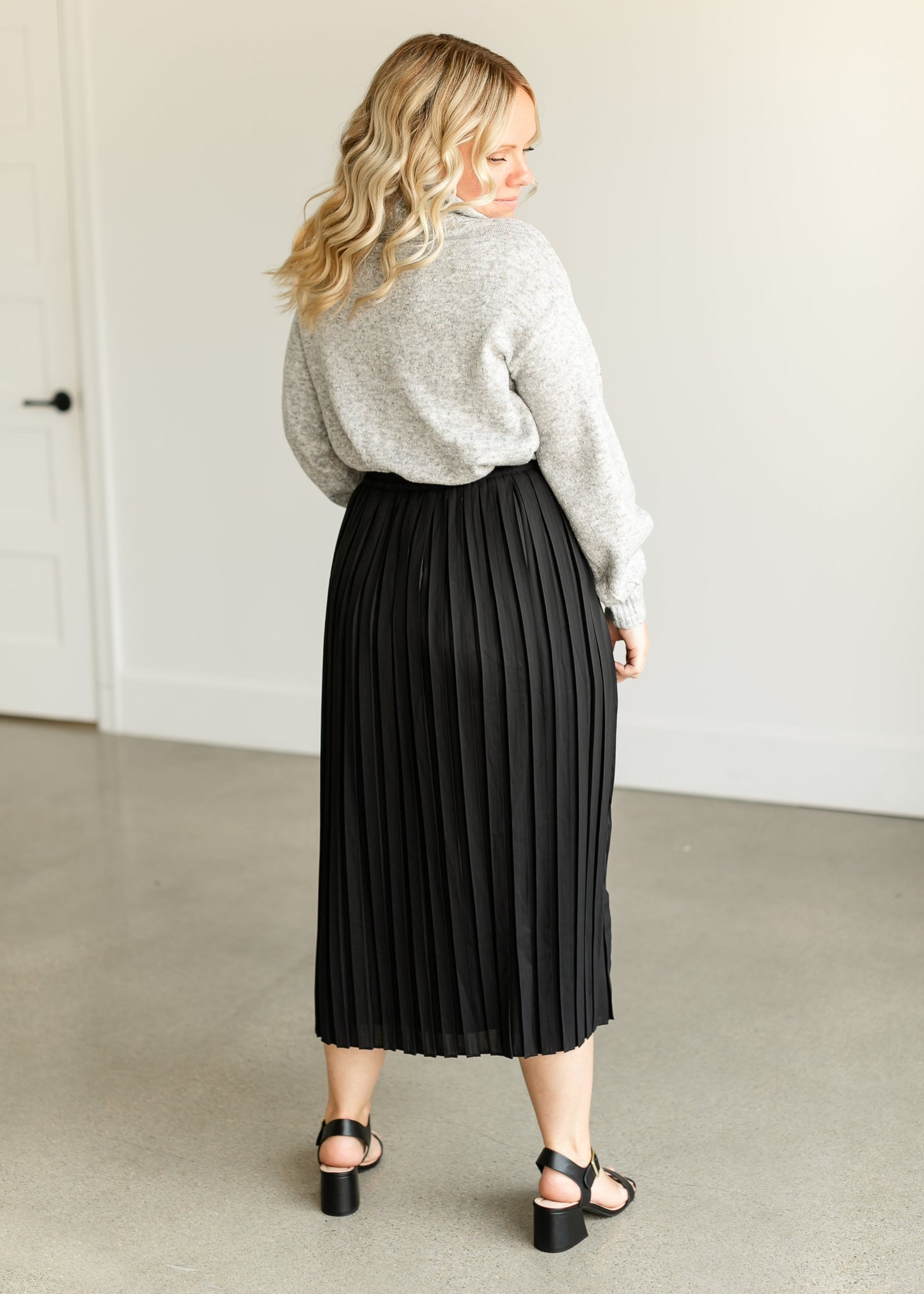 Turtleneck Balloon Sleeve Pullover Sweater FF Tops