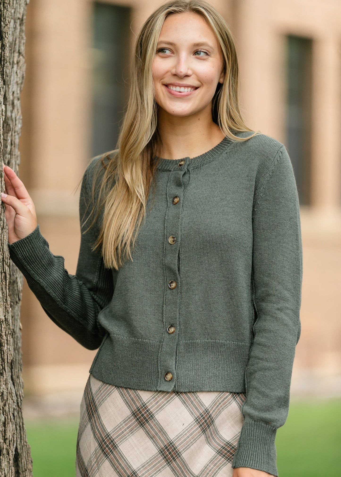 Ultra Soft Button Up Cardigan FF Tops Spruce / S