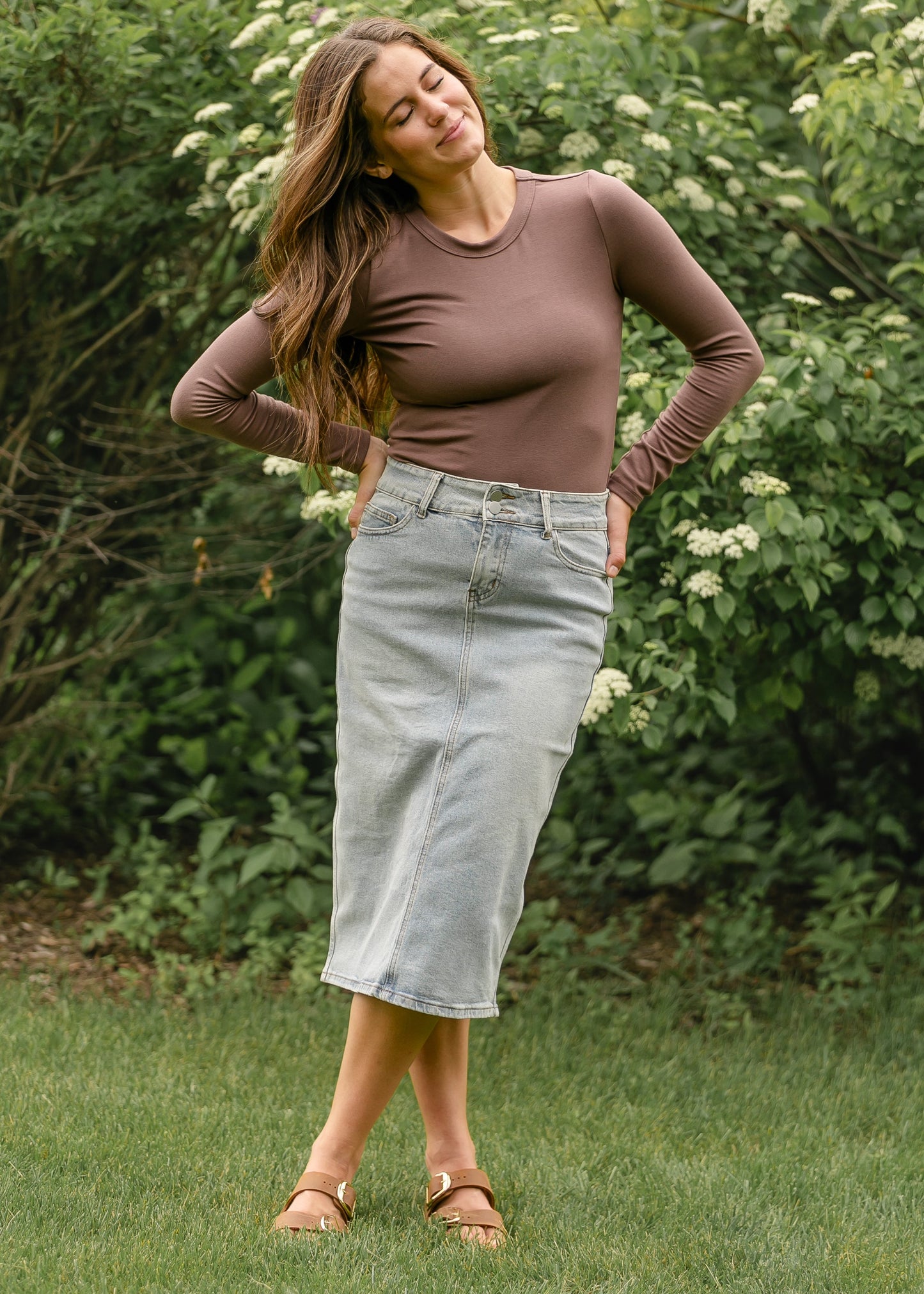 Ultra Soft Long Sleeve Knit Top FF Tops