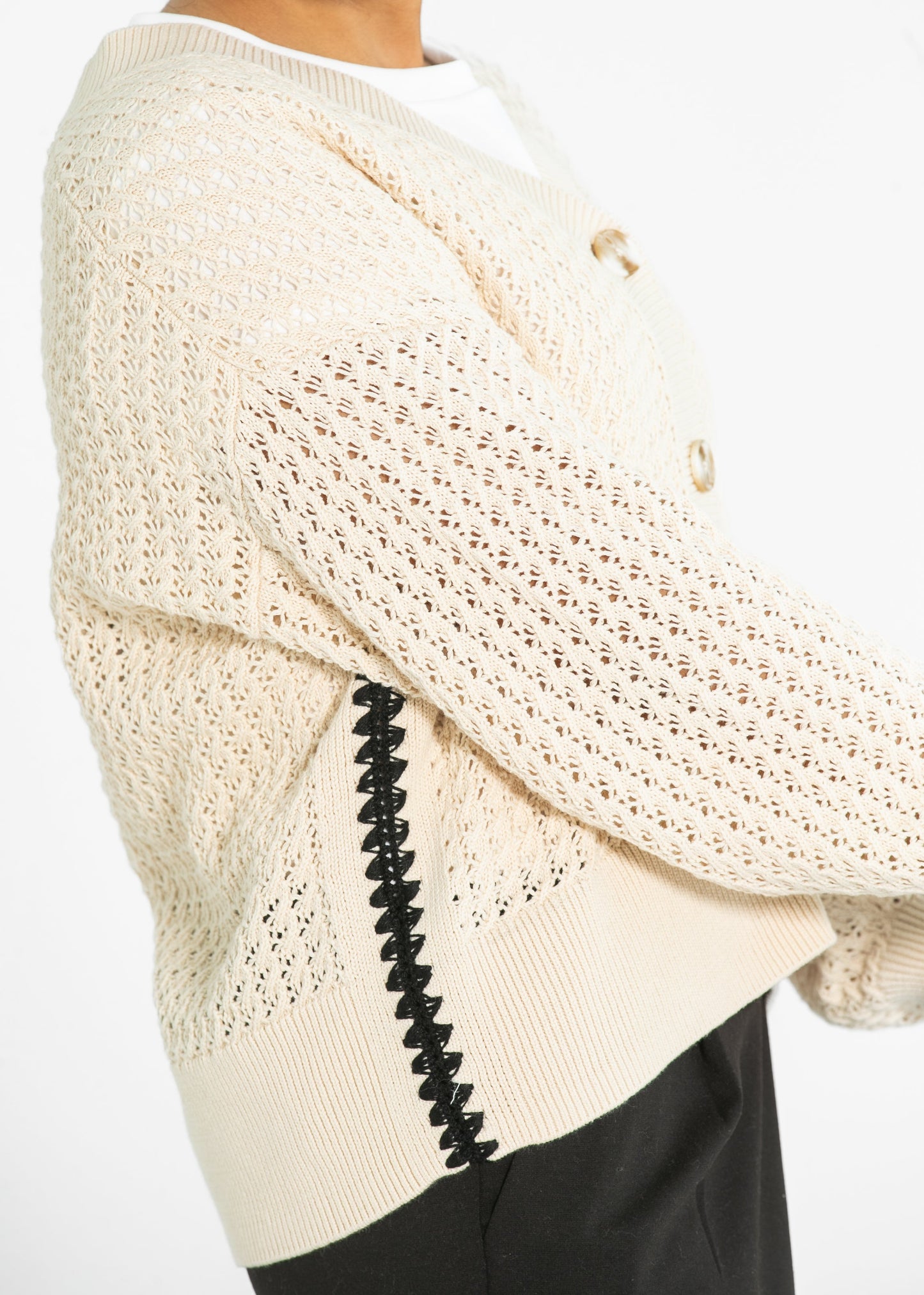 VARLEY® Astell Relaxed Knit Cardigan FF Tops