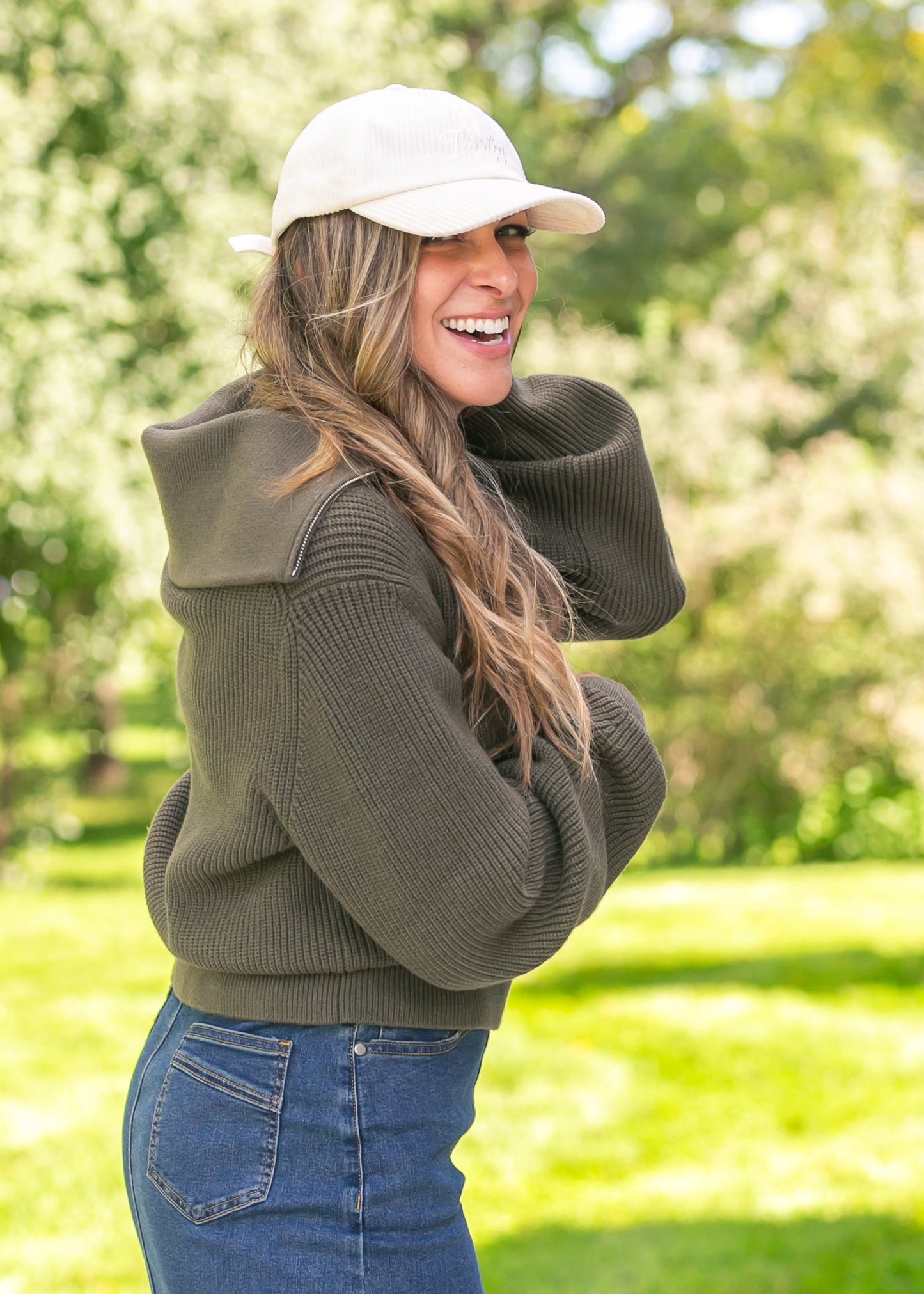 Varley® Maura Half-Zip Rib Knit Sweater FF Layering Essentials