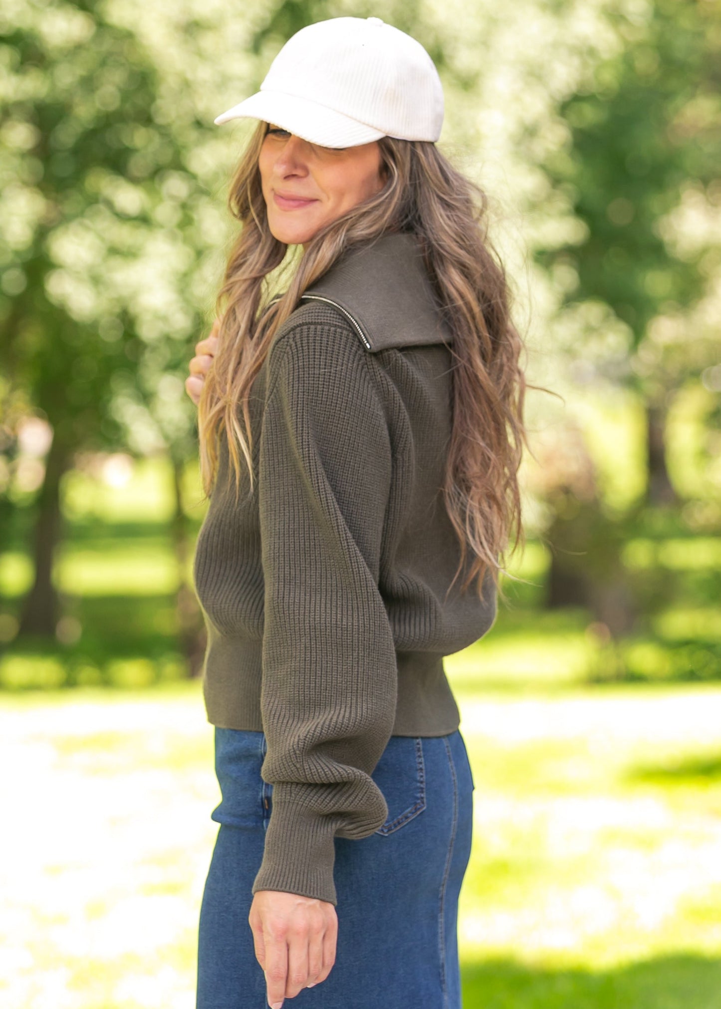 Varley® Maura Half-Zip Rib Knit Sweater FF Layering Essentials