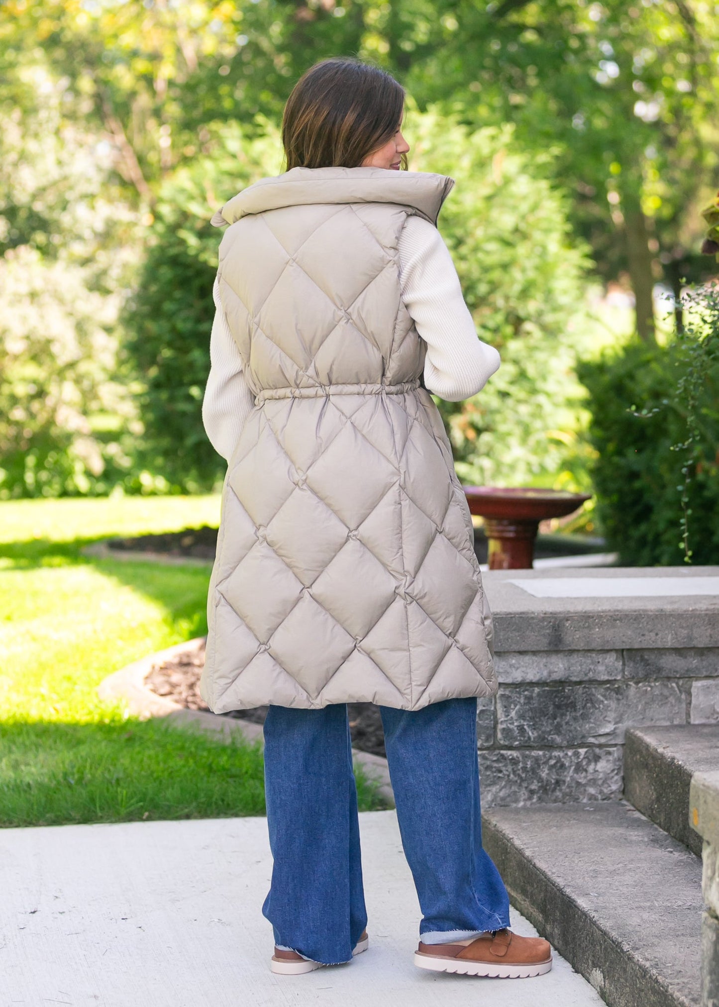 Varley® Navine Long Down Gilet FF Layering Essentials