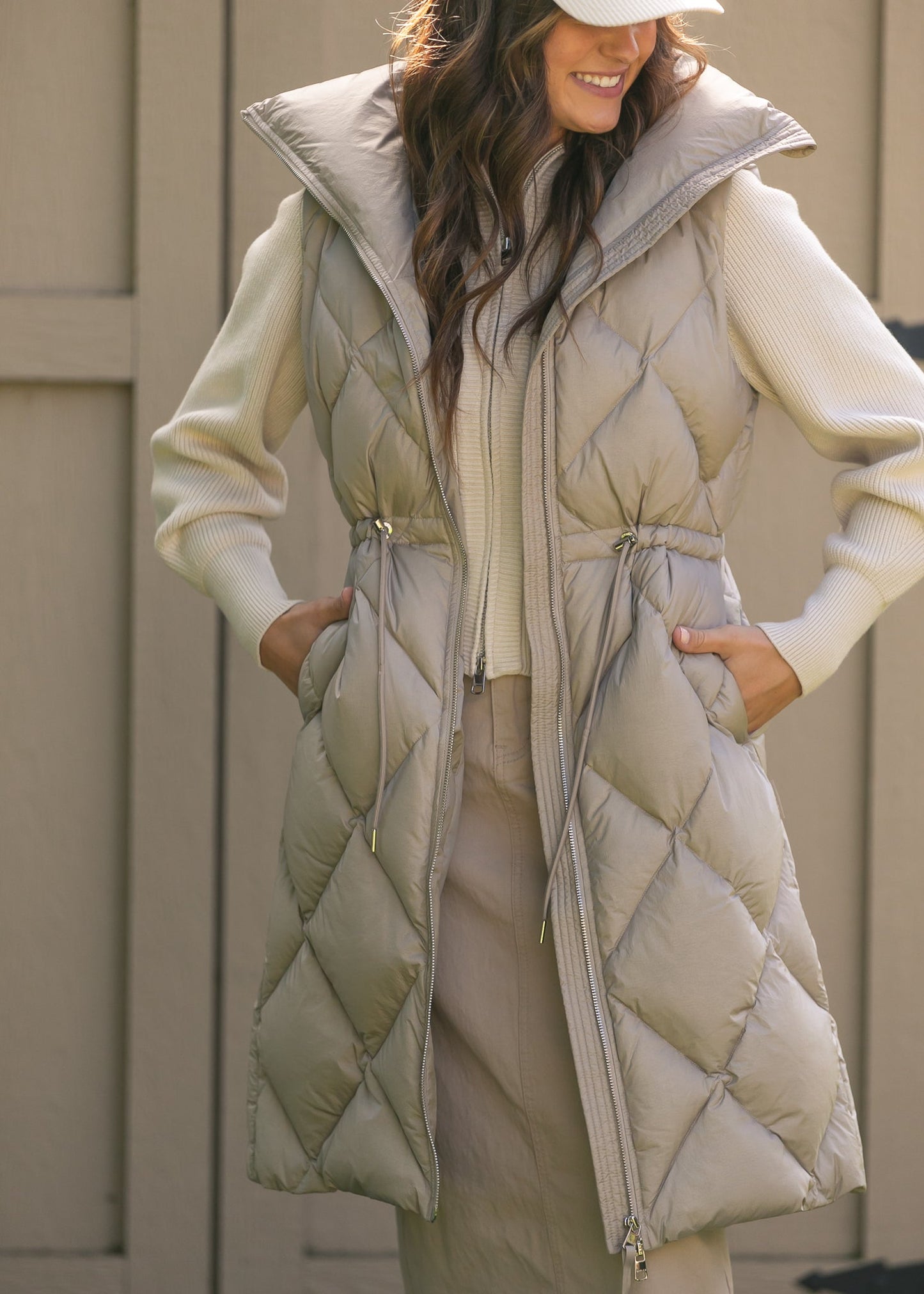 Varley® Navine Long Down Gilet FF Layering Essentials