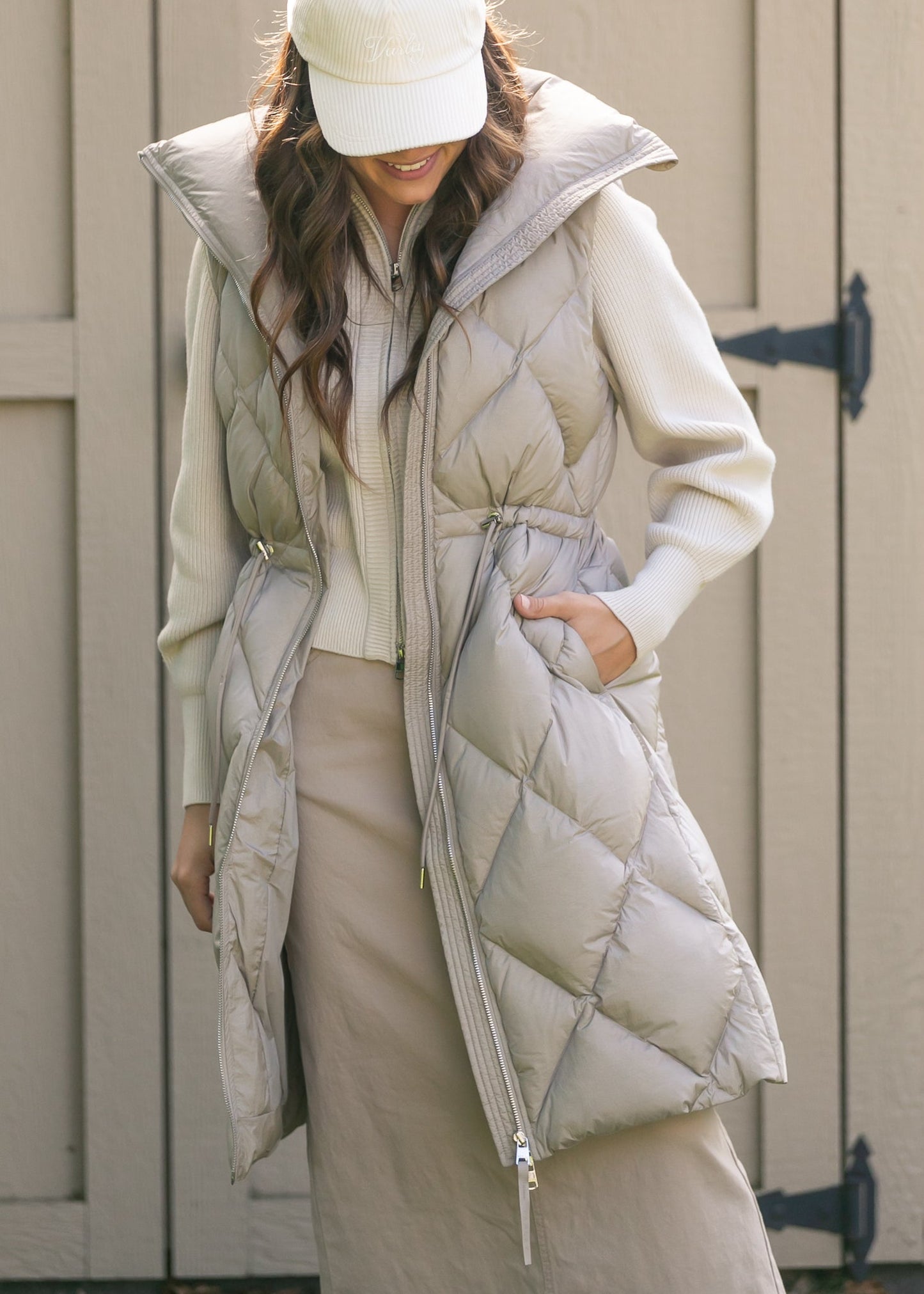 Varley® Navine Long Down Gilet FF Layering Essentials