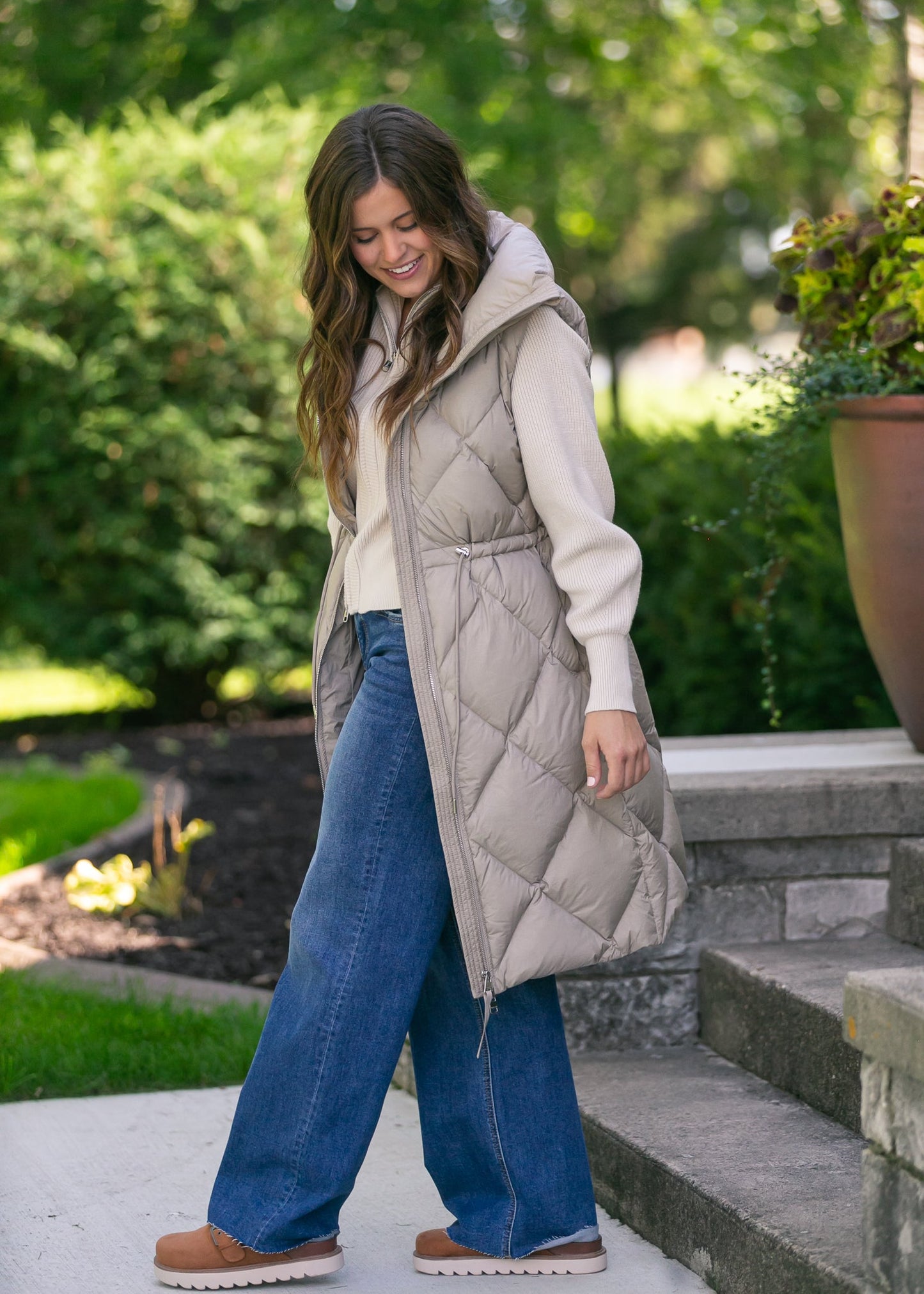 Varley® Navine Long Down Gilet FF Layering Essentials