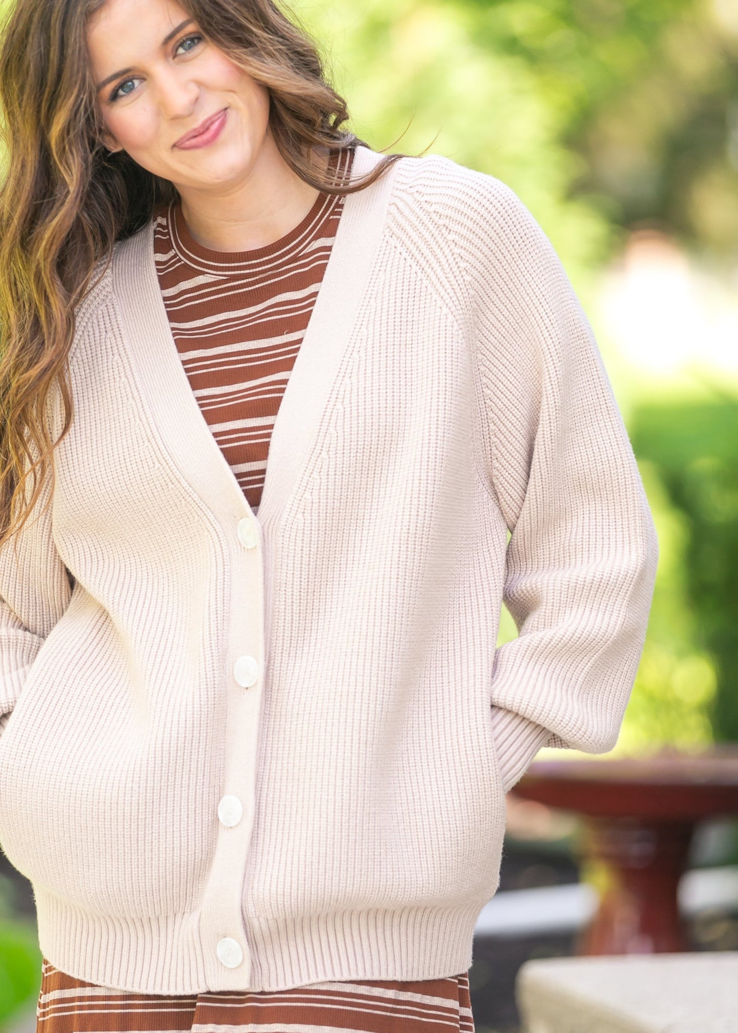 Varley® Sitges Button Through Knit Sweater FF Layering Essentials
