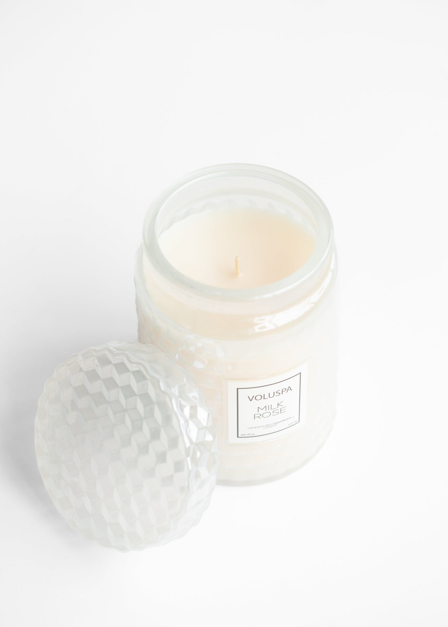 Voluspa® Milk Rose 18oz Large Jar Candle FF Home + Lifestyle