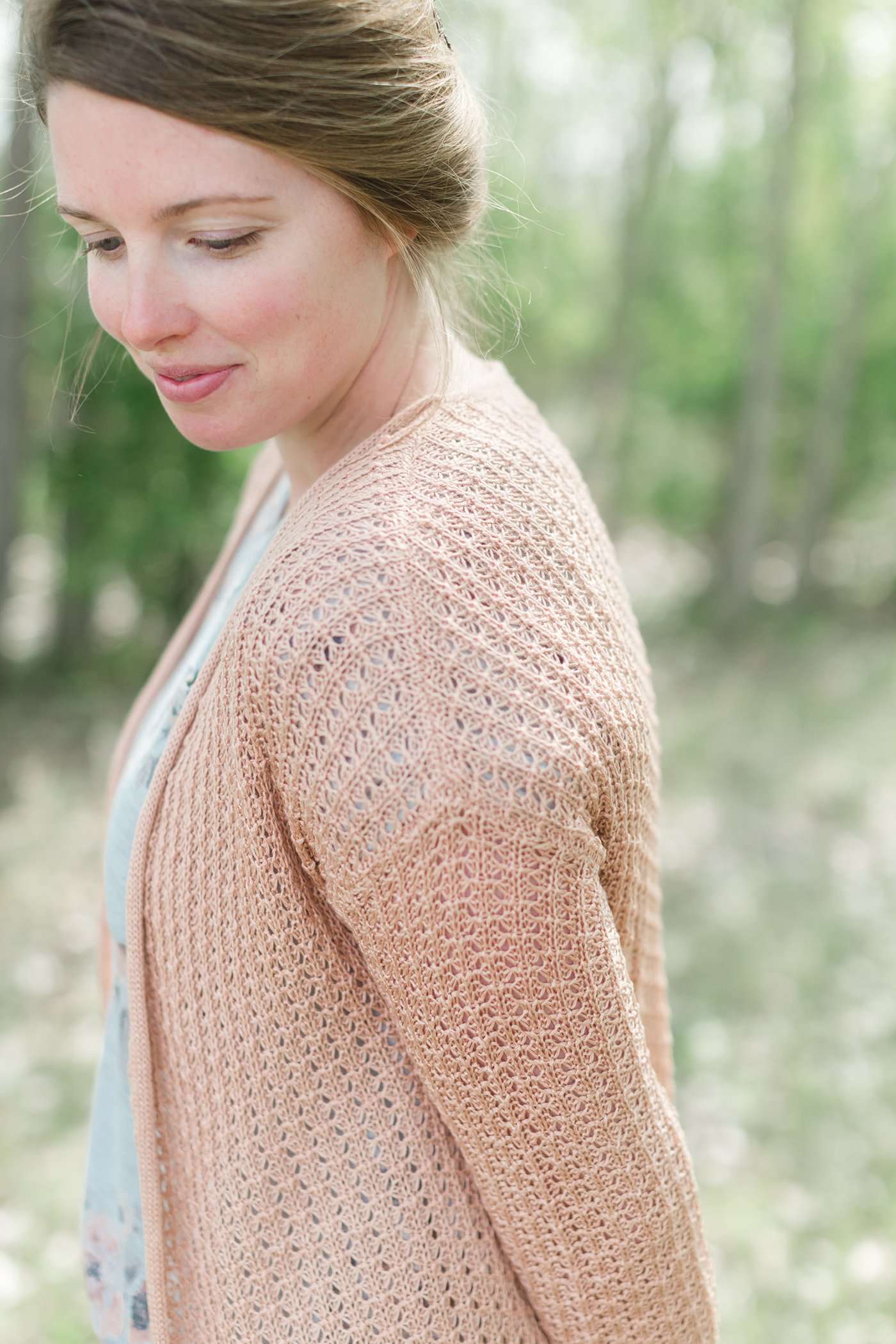 Waffle Knit Open Cardigan Layering Essentials