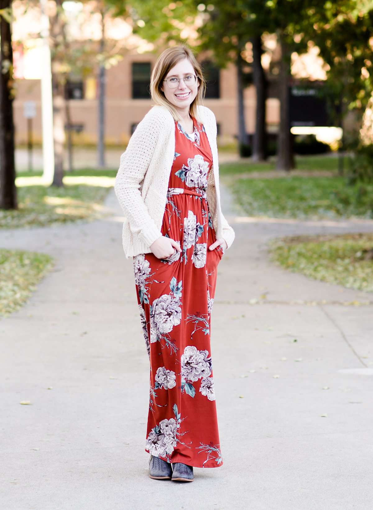 Warm Florals Wrap Maxi Dress-FINAL SALE FF Dresses