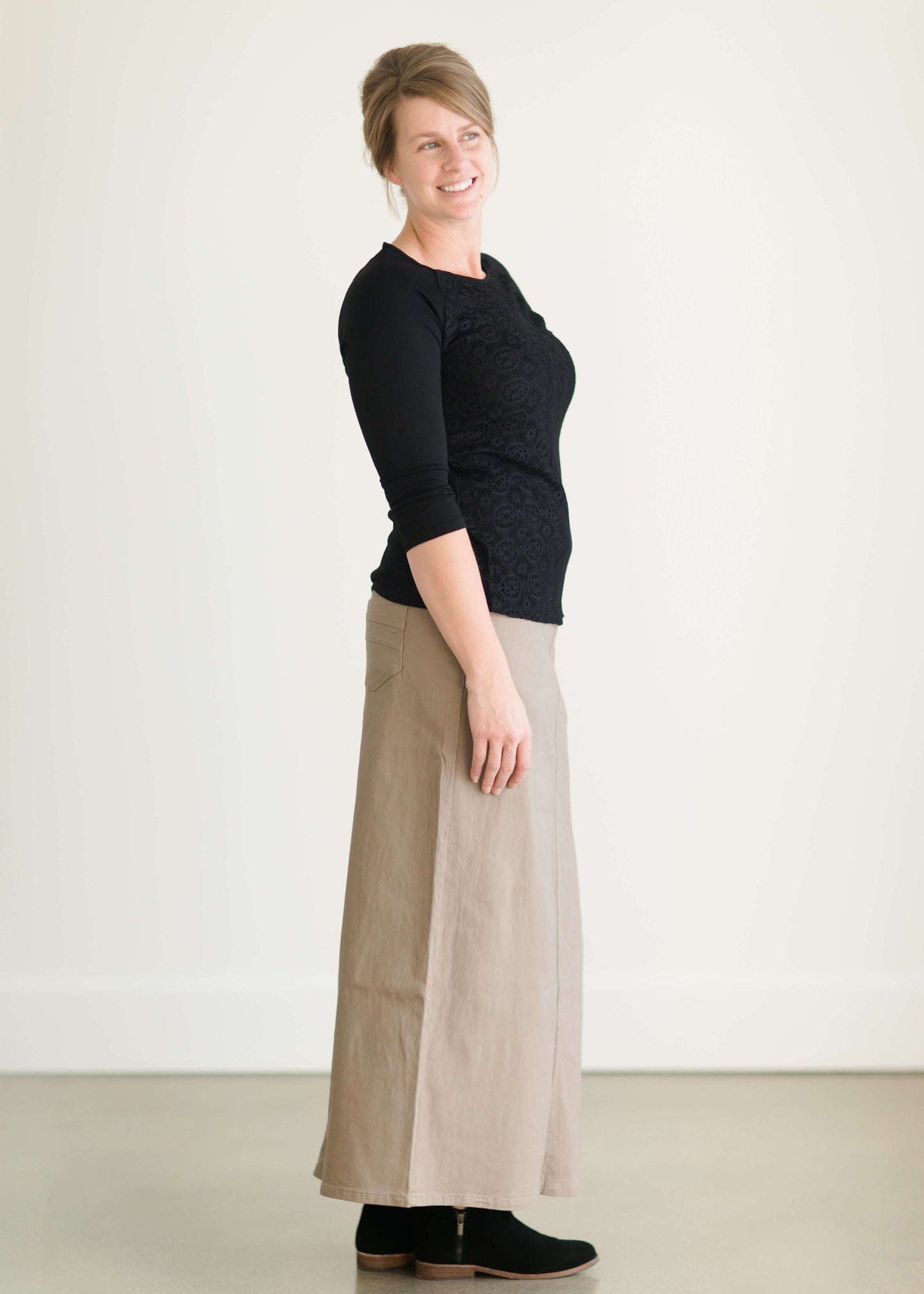 Weekend Twill Long Skirt FF Skirts