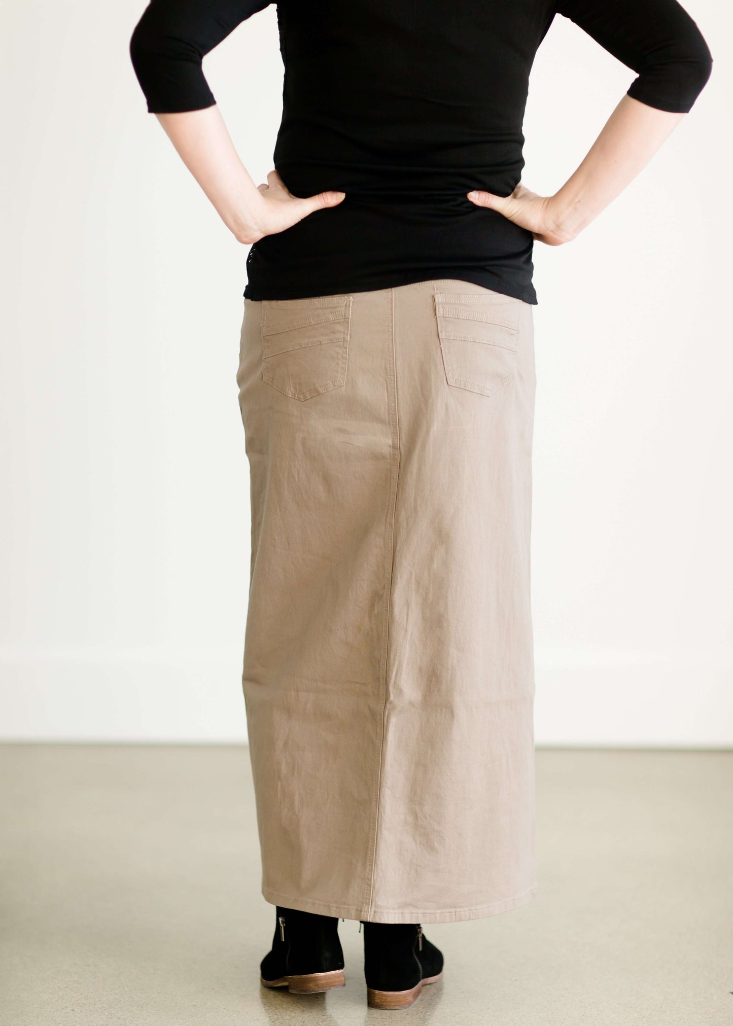 Weekend Twill Long Skirt FF Skirts