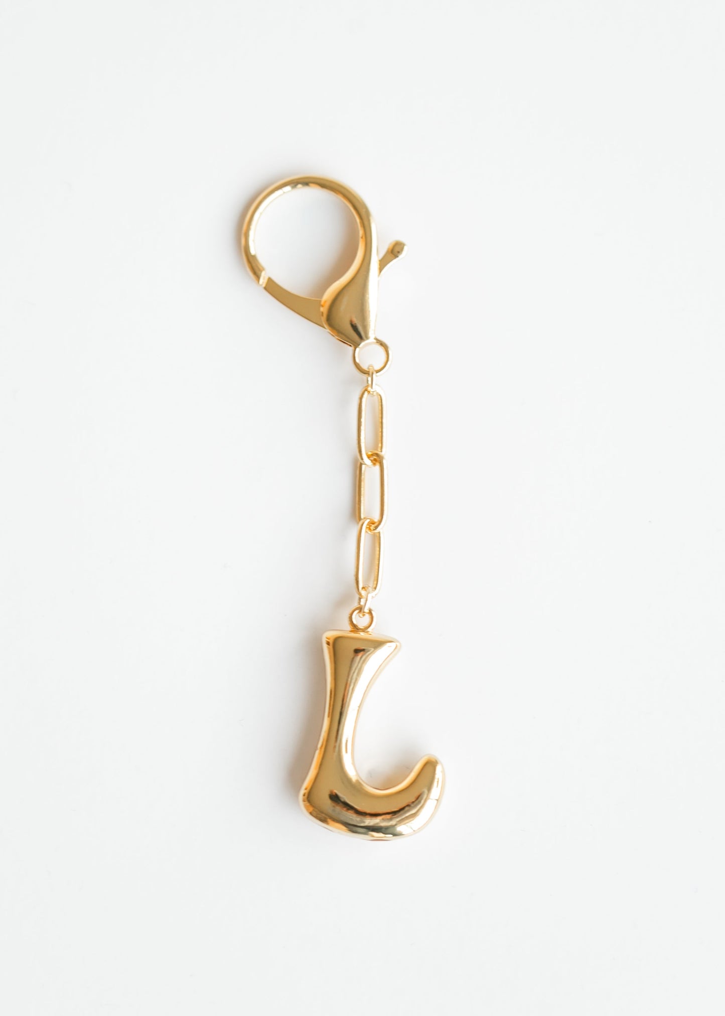 Whimsy Balloon Letter Initial Bag Charm Accessory L