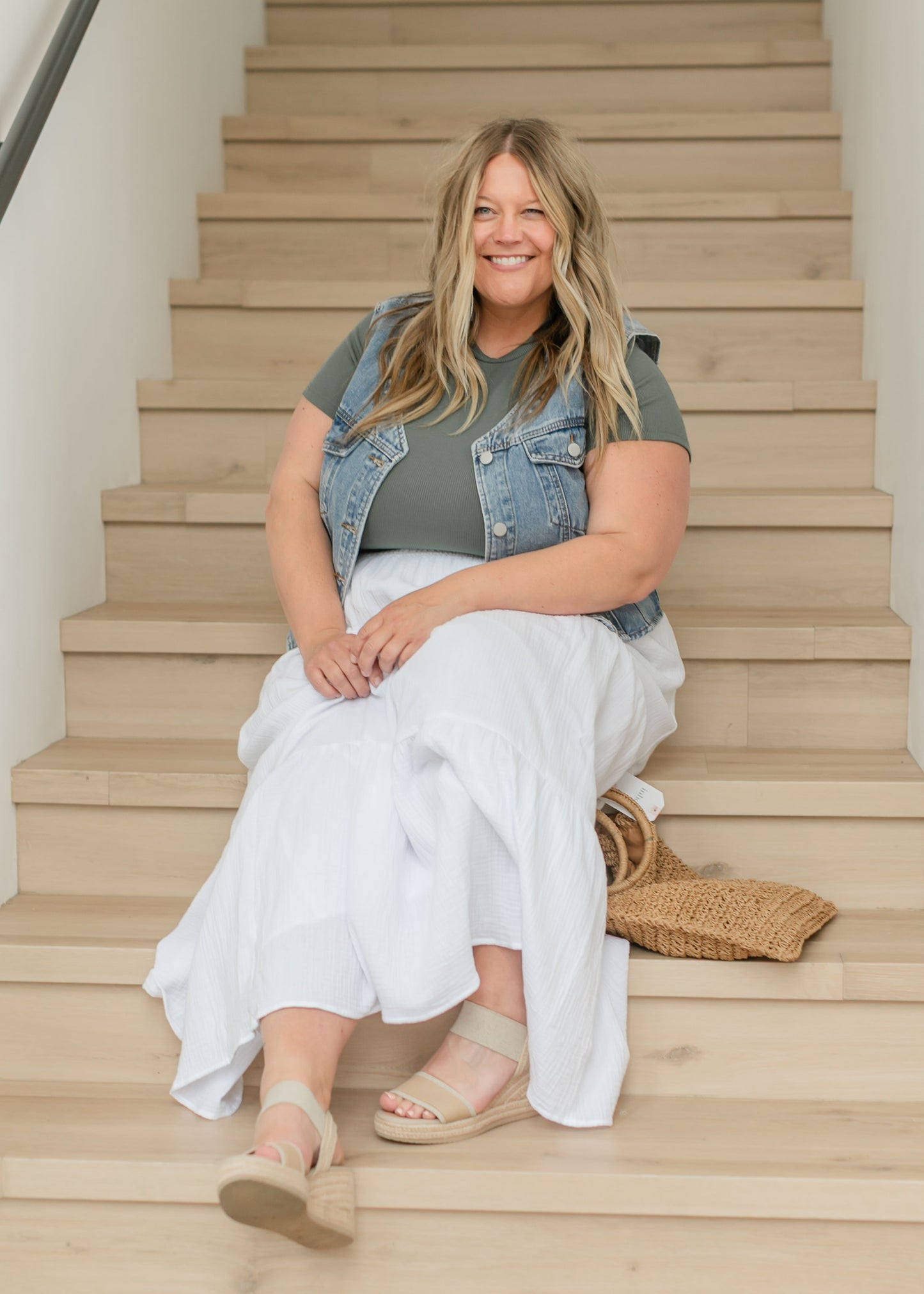 White Gauze Maxi Skirt FF Skirts