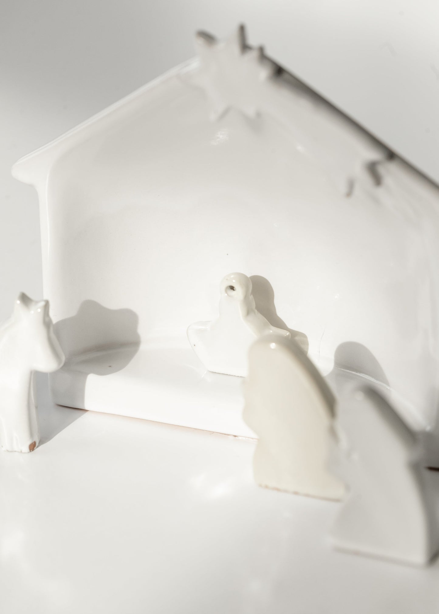 White Stoneware Nativity Set FF Home + Lifestyle