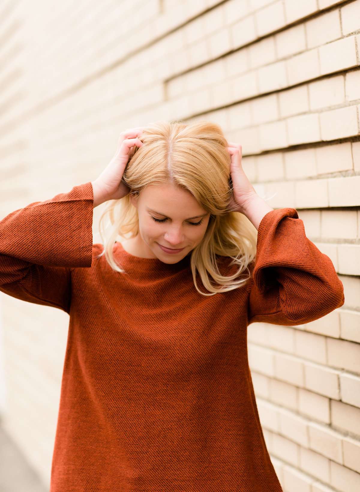 Wide Sleeve Detail Top FF Tops