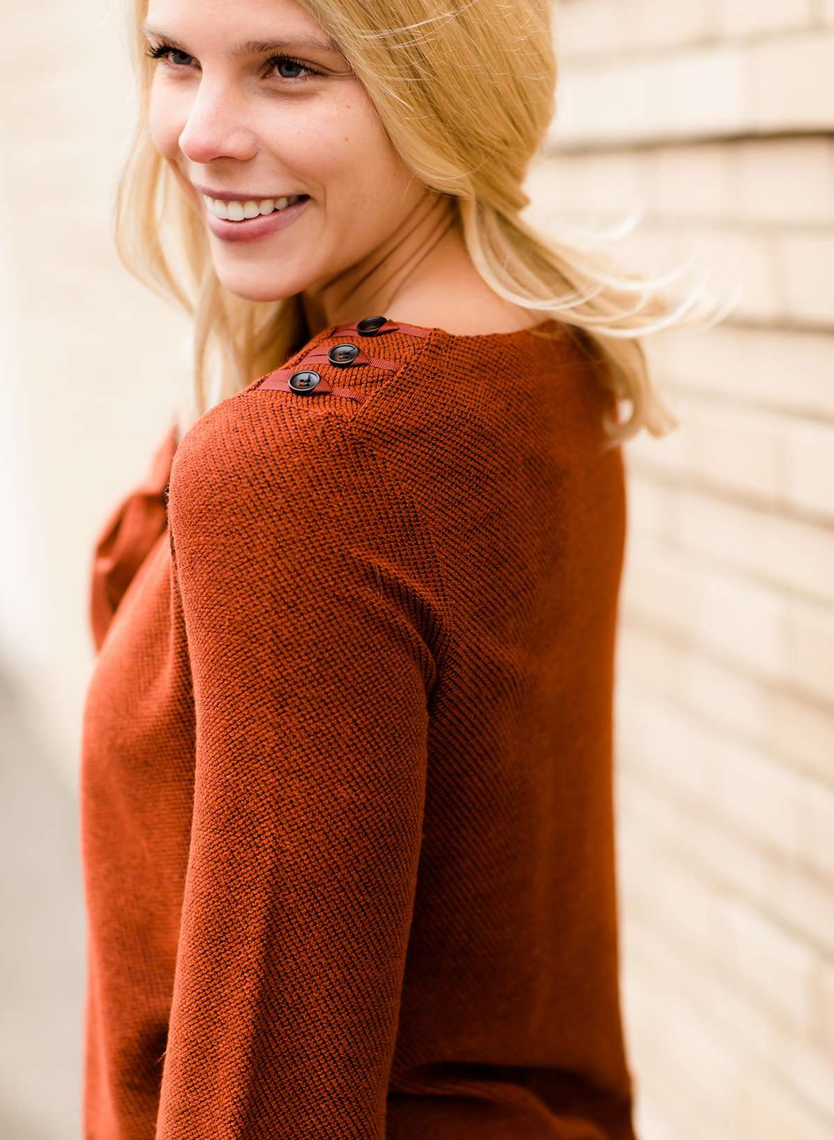 Wide Sleeve Detail Top FF Tops