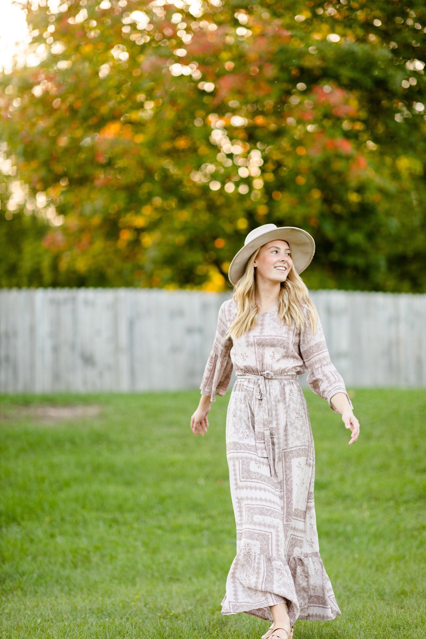 Willa Dusty Rose Flutter Bell Sleeve Maxi Dress - FINAL SALE IC Dresses