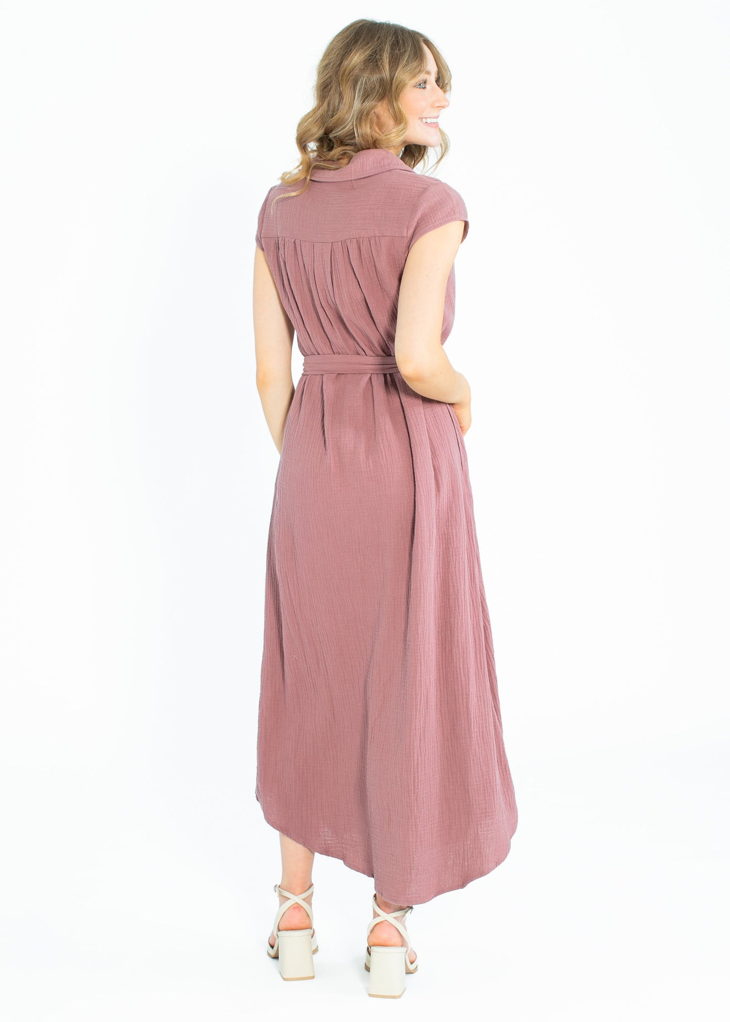 Willow Cap Sleeve Cotton Gauze Maxi Dress IC Dresses