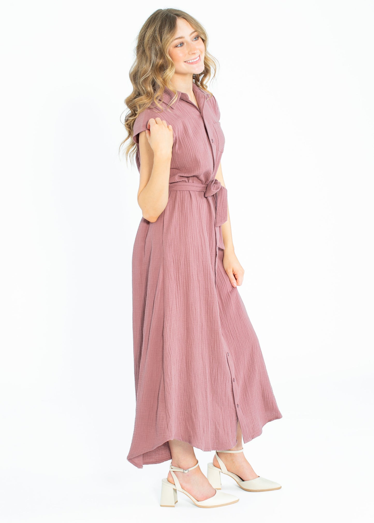 Willow Cap Sleeve Cotton Gauze Maxi Dress IC Dresses