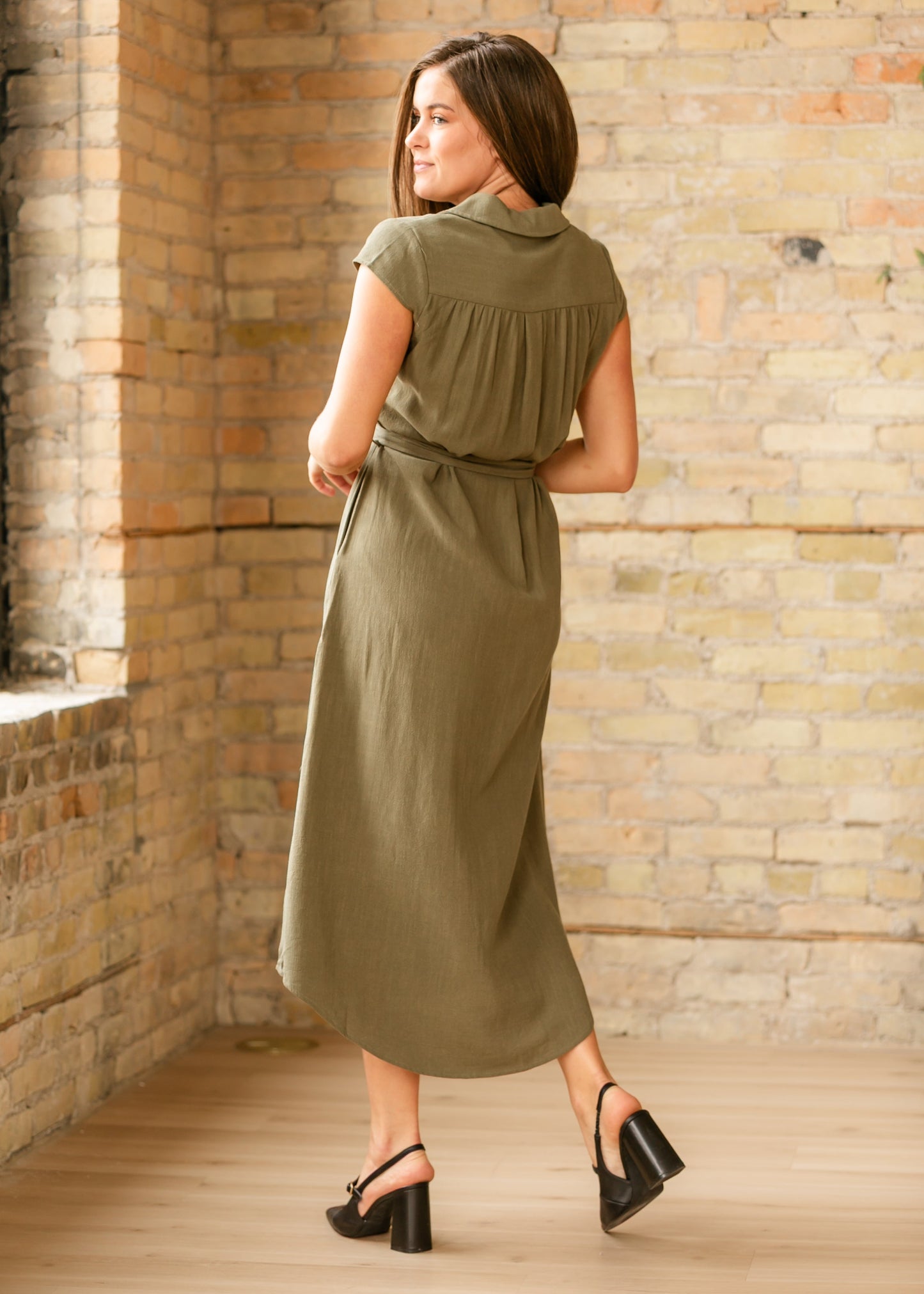 Willow Linen Midi Dress IC Dresses