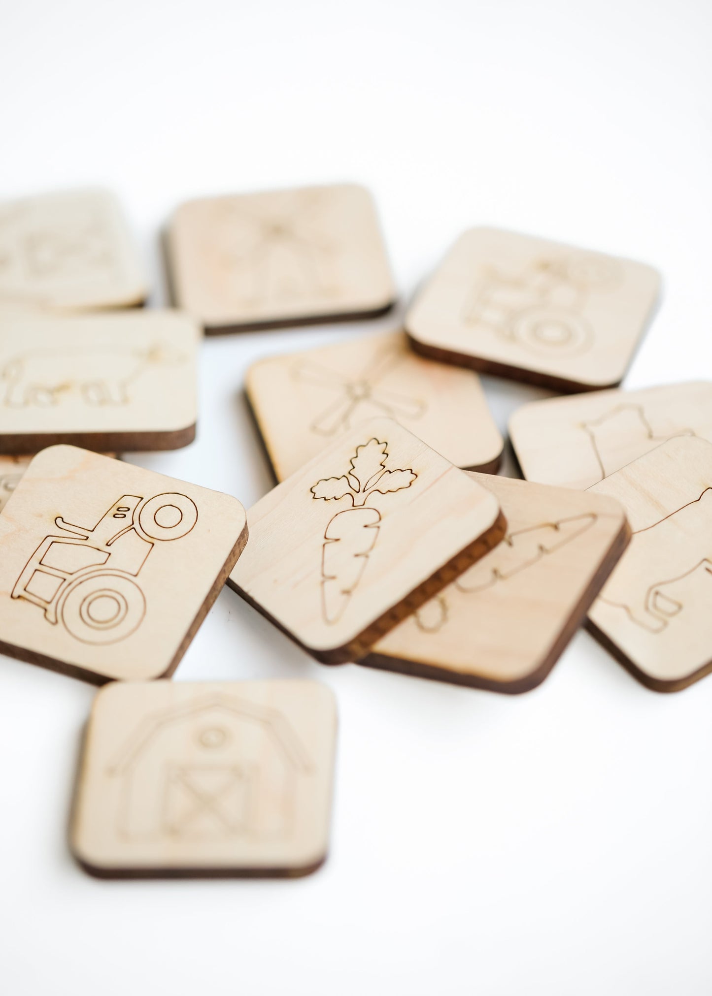 Wooden Farm Memory Matching Game Gifts