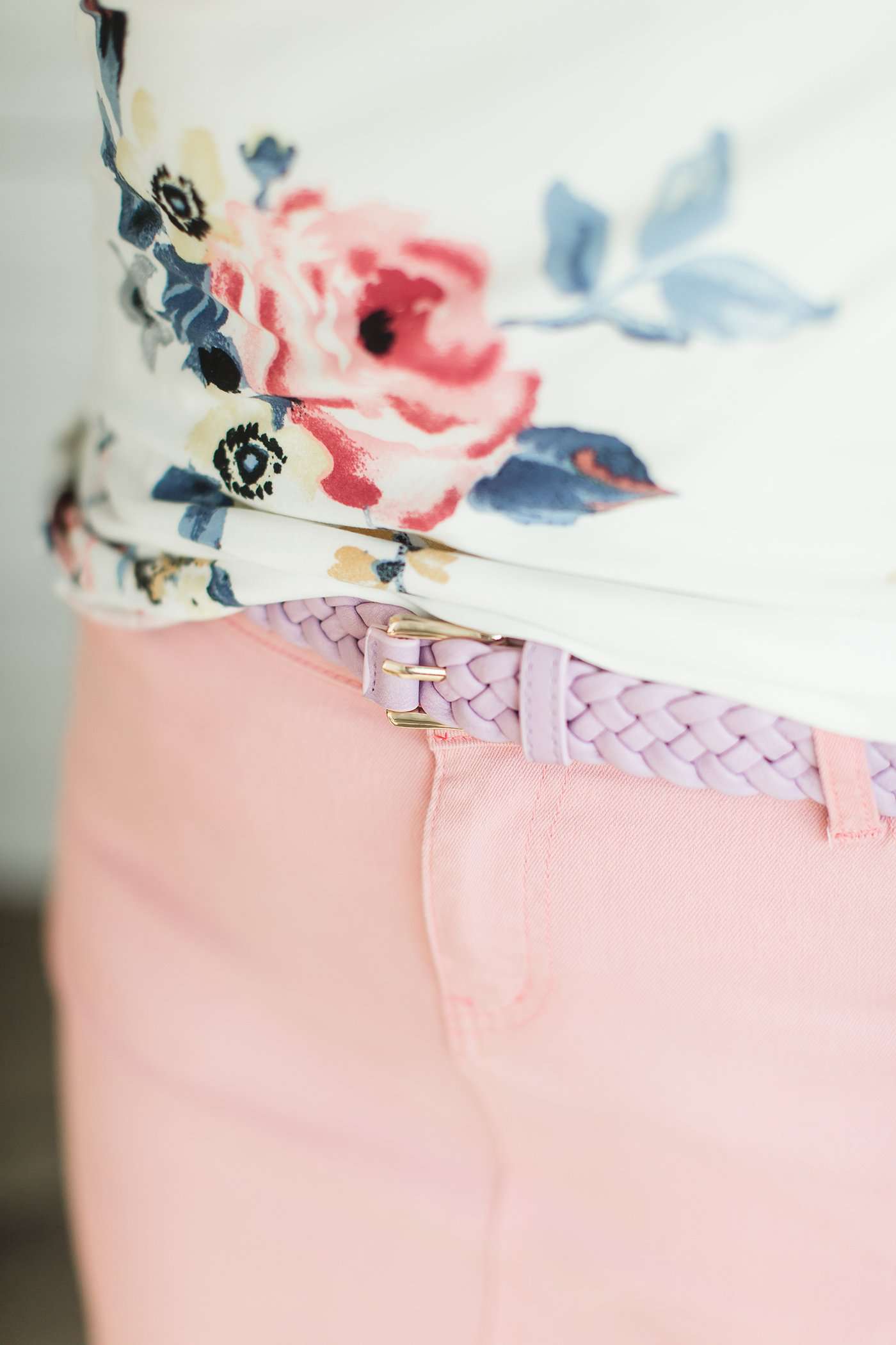 Woven Braided Belt - FINAL SALE Accessories Lilac