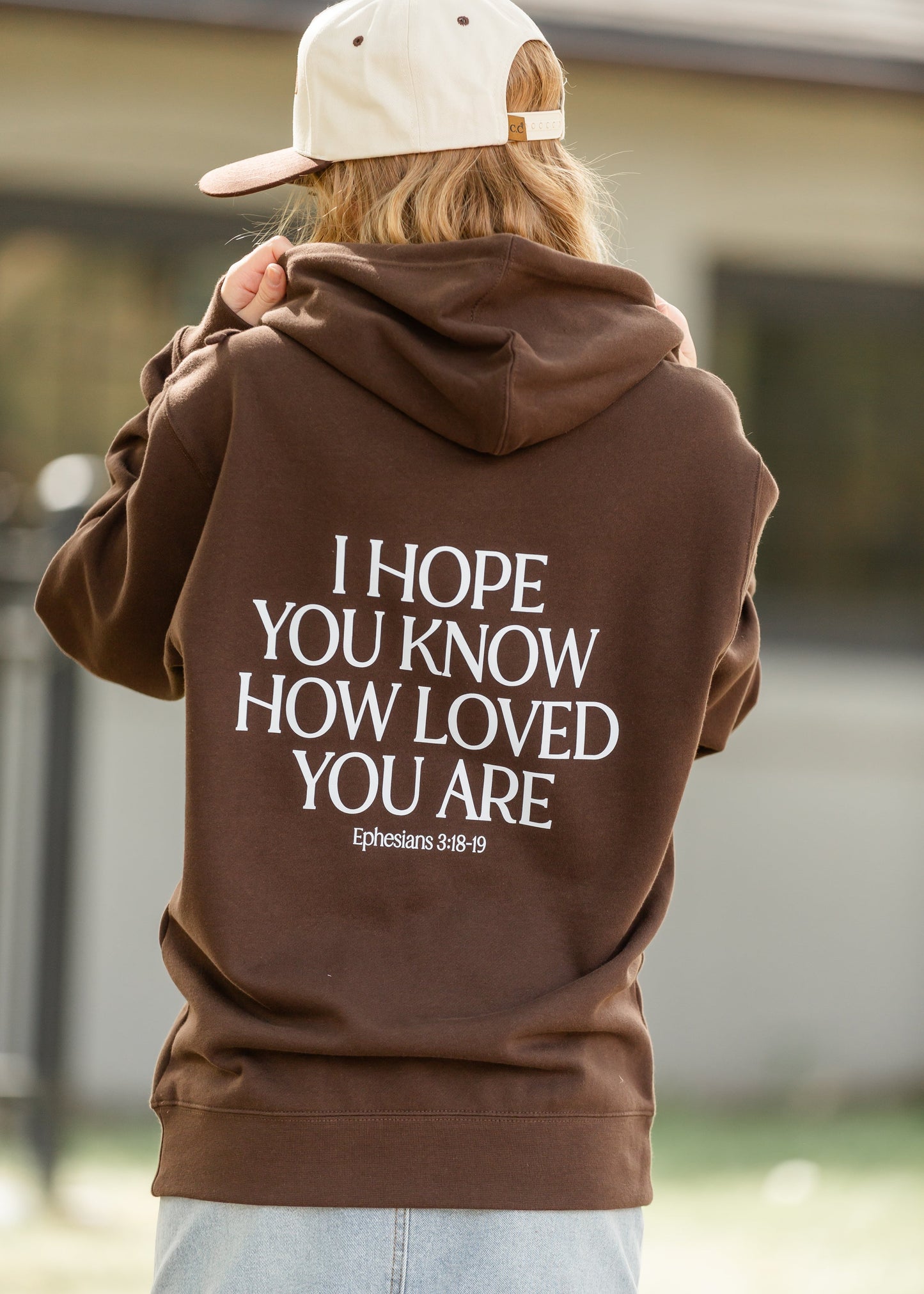 You Are Loved Christian Graphic Hoodie FF Tops