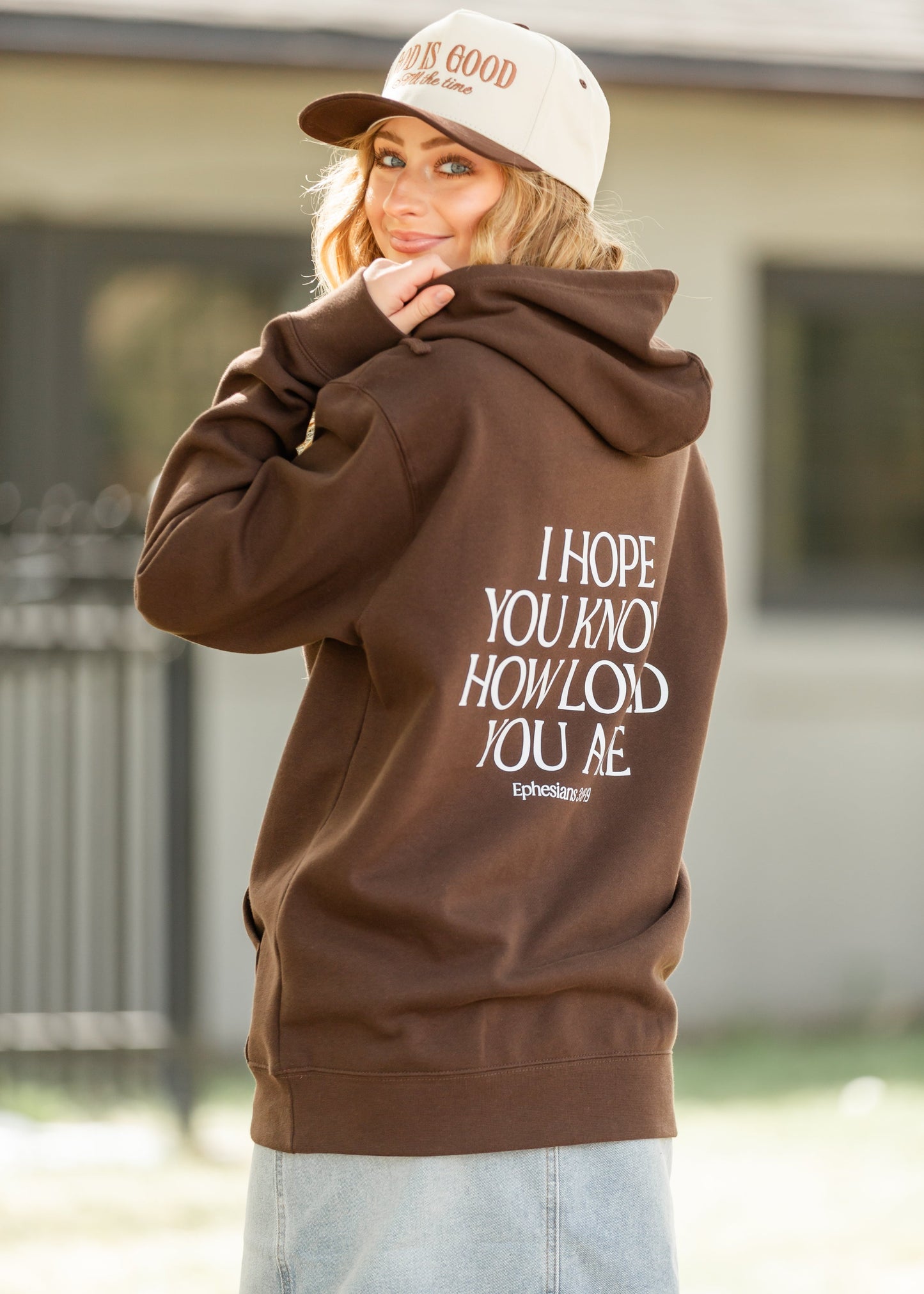 You Are Loved Christian Graphic Hoodie FF Tops