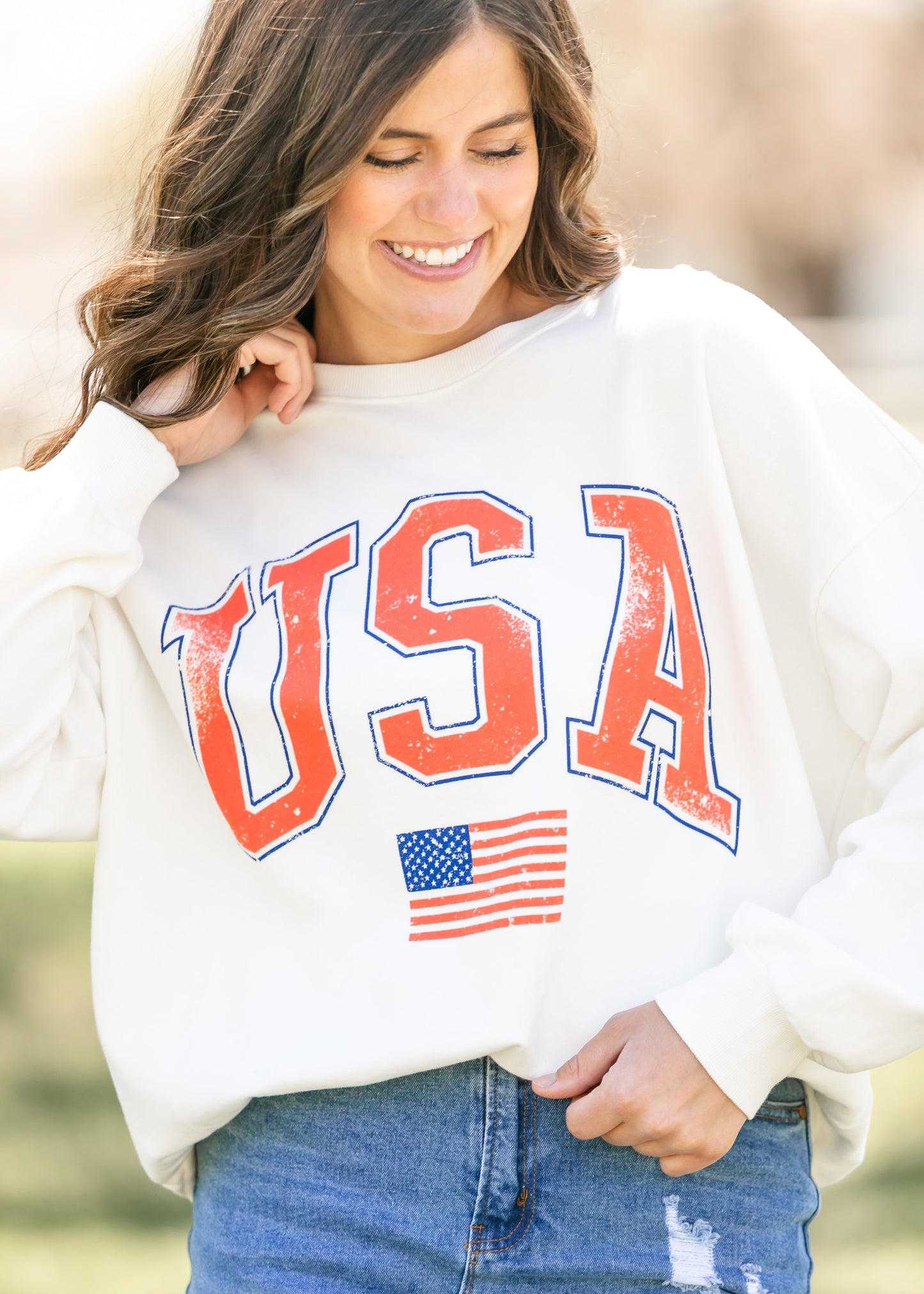 Z Supply® Flag Sunday Sweatshirt FF Tops