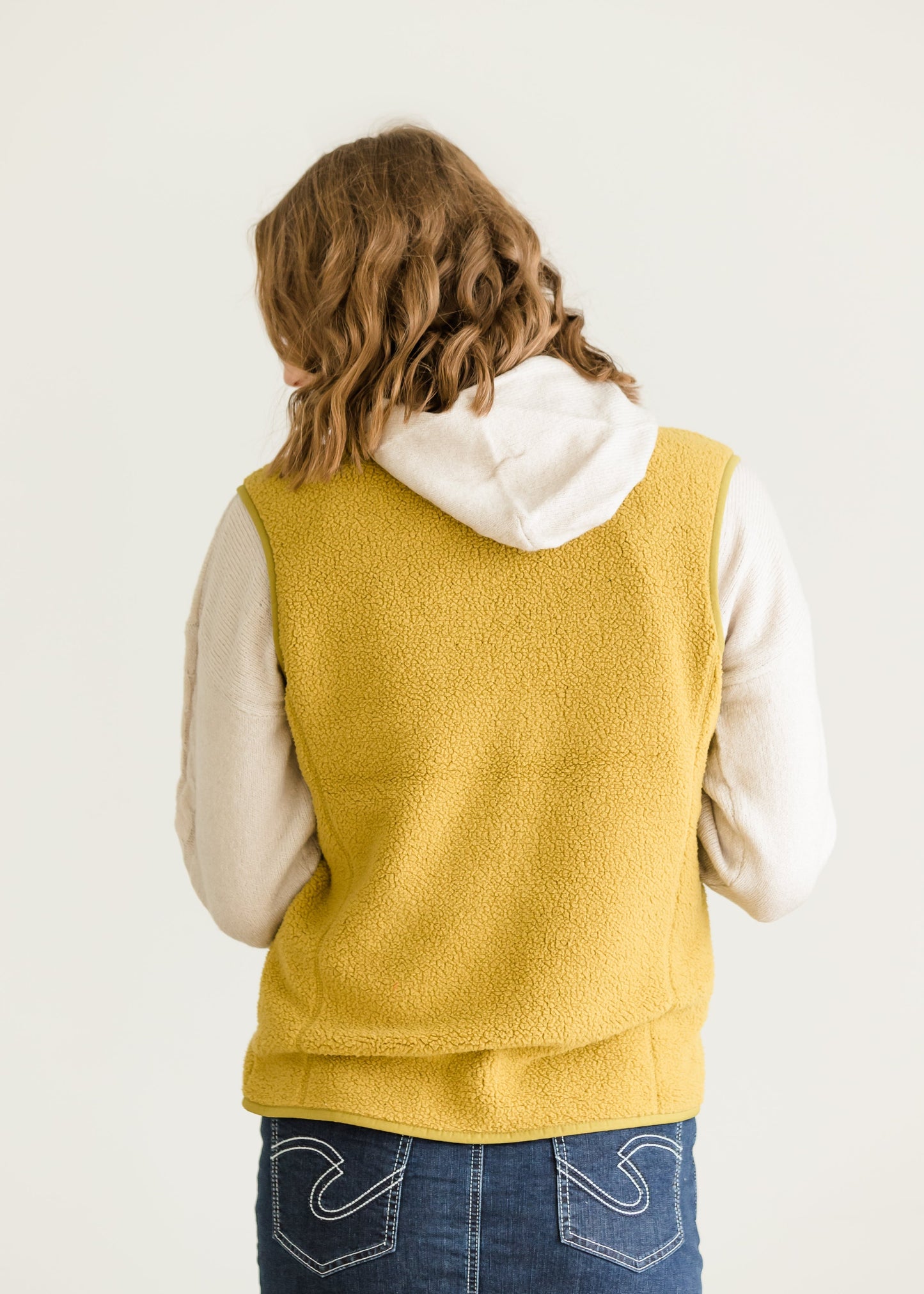 Zip Up Cozy Sherpa Vest - FINAL SALE FF Tops