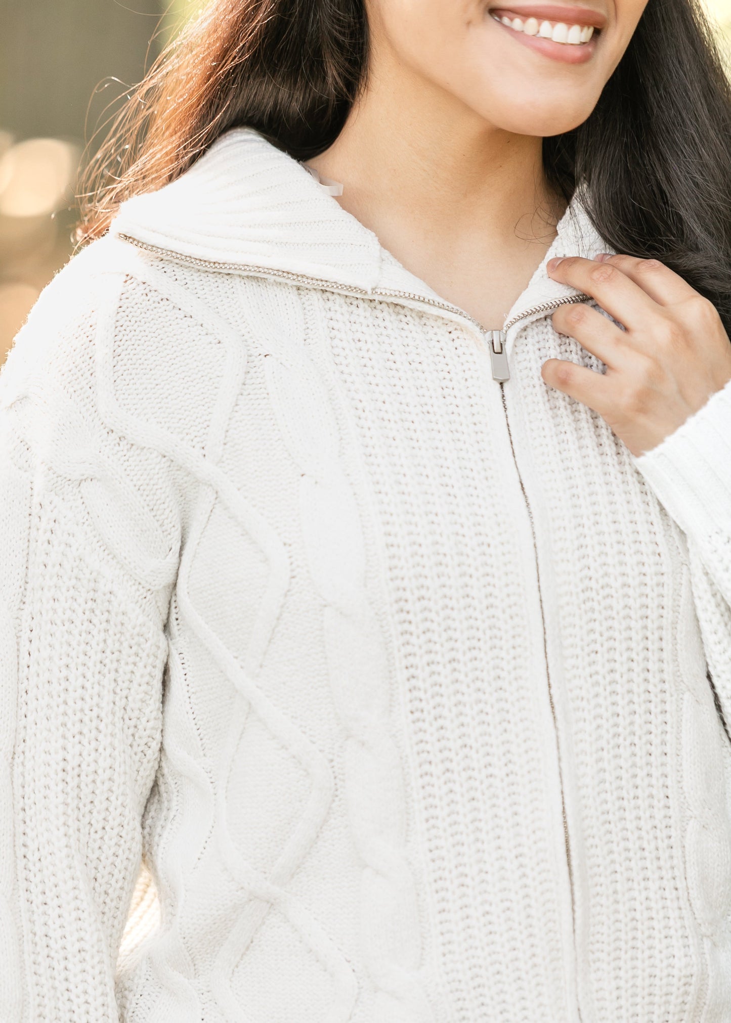 Zip-up Sweater Jacket FF Layering Essentials