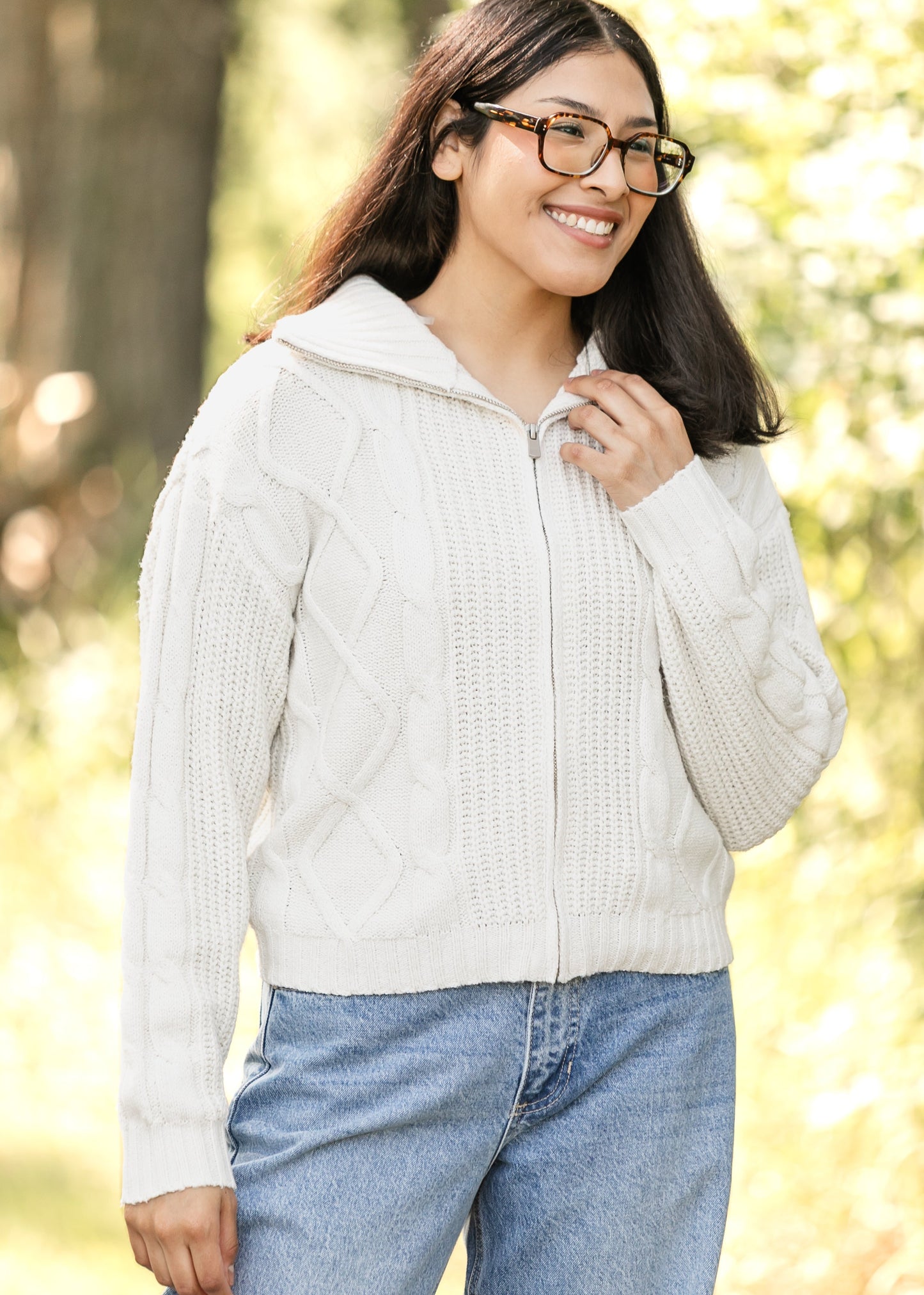 Zip-up Sweater Jacket FF Layering Essentials