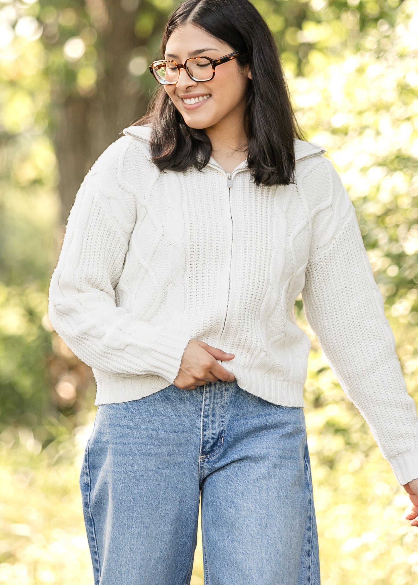 Zip-up Sweater Jacket FF Layering Essentials