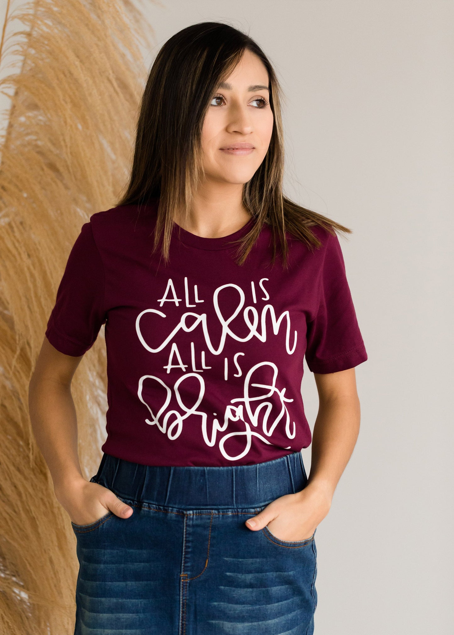 All is Calm Christmas Tee - FINAL SALE Tops