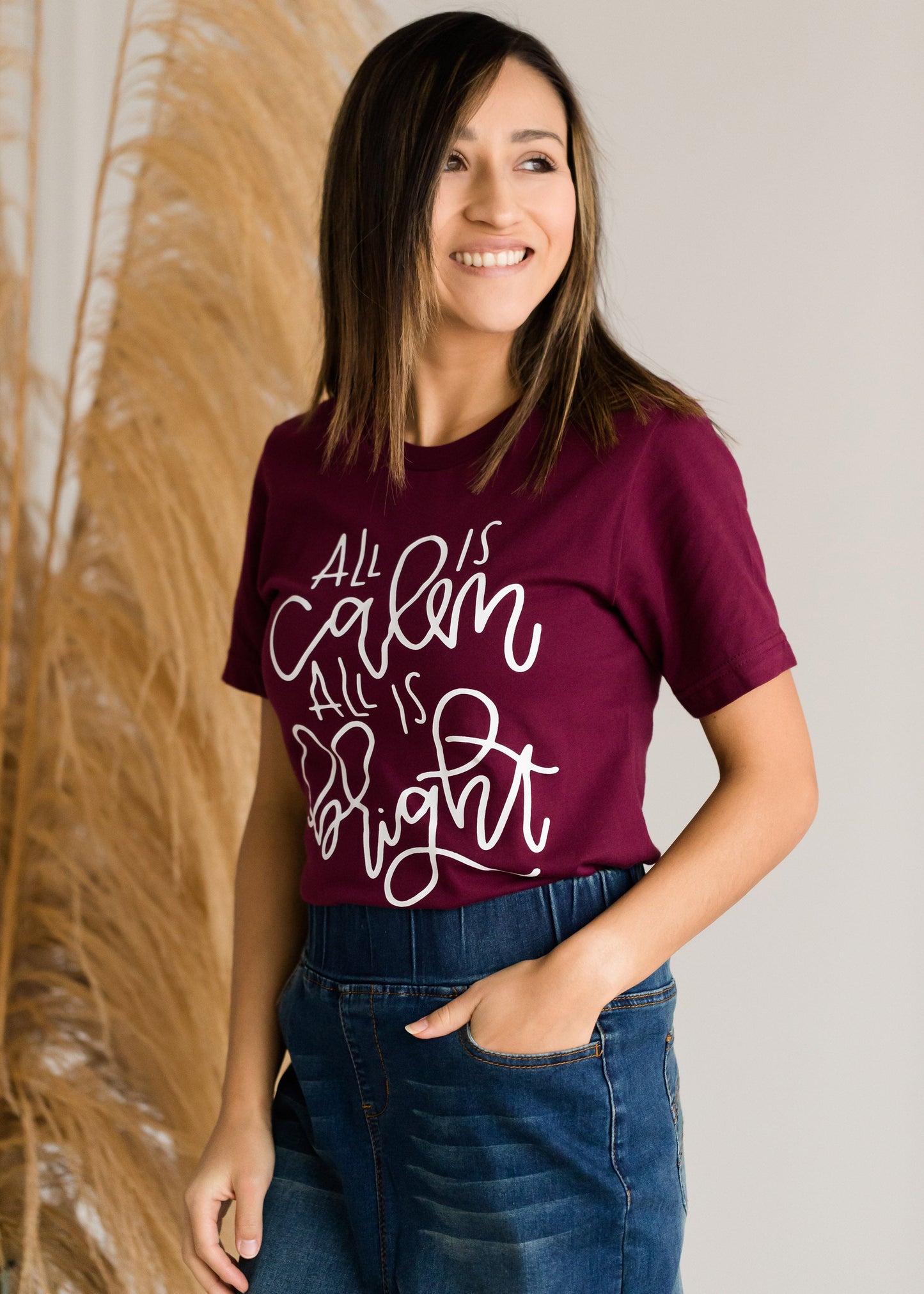 All is Calm Christmas Tee - FINAL SALE Tops