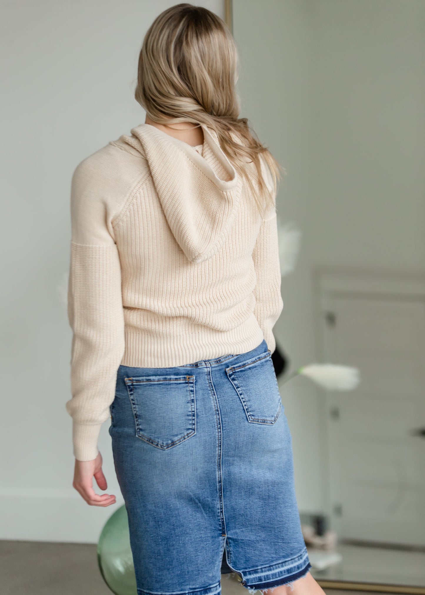 Allison Light Wash Jean Skirt Skirts Tea N Rose