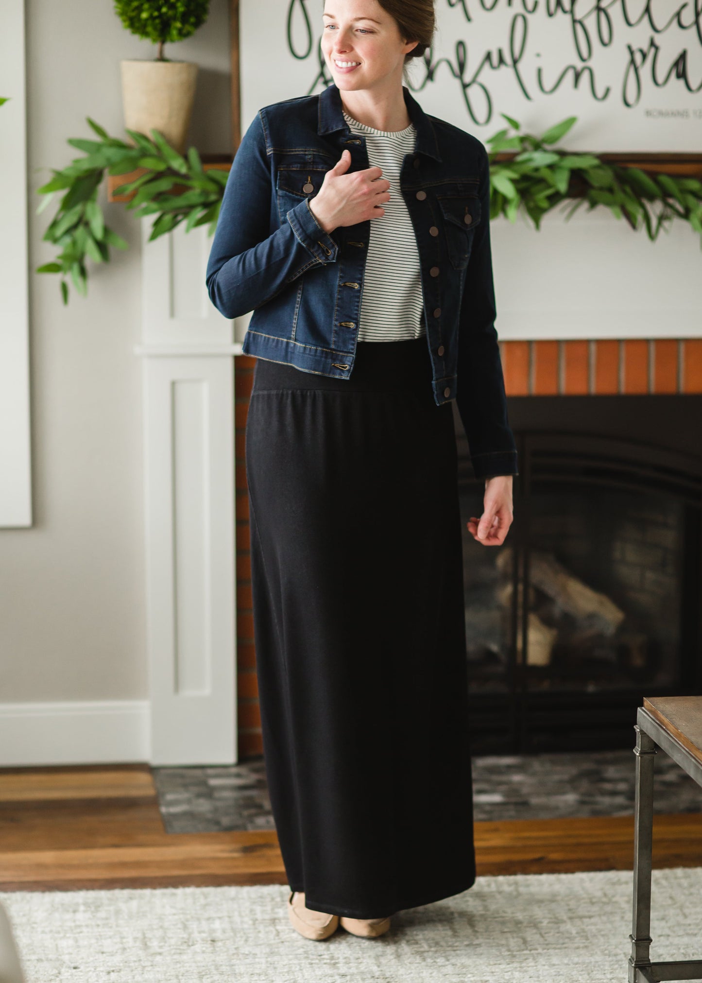 Angie Black Maxi Knit Skirt - FINAL SALE Skirts