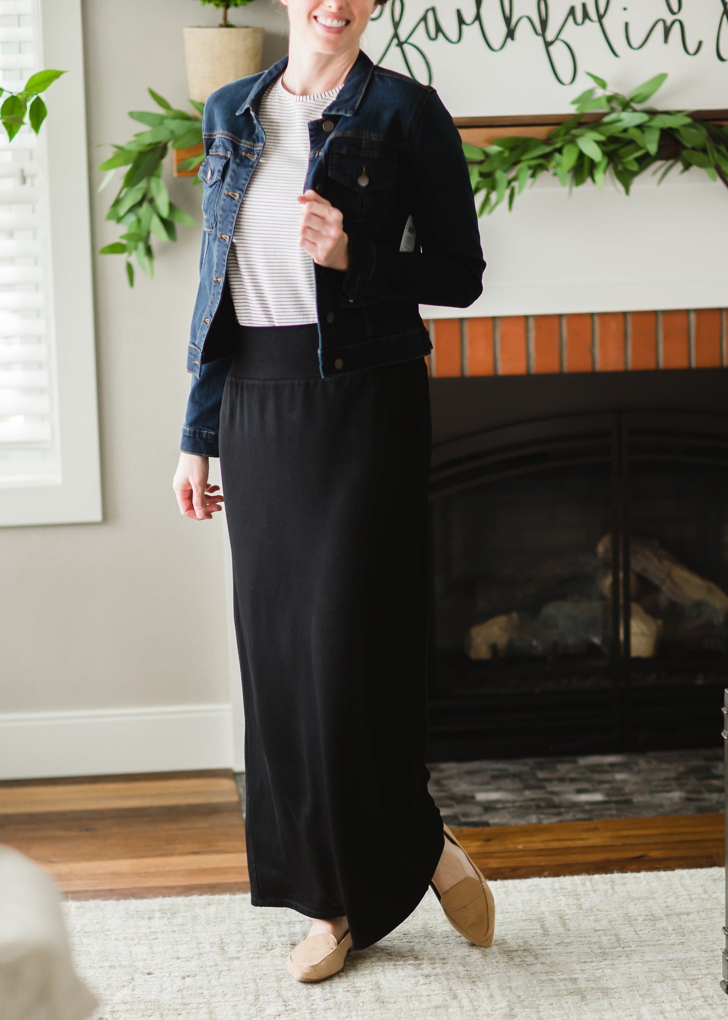 Angie Black Maxi Knit Skirt - FINAL SALE Skirts