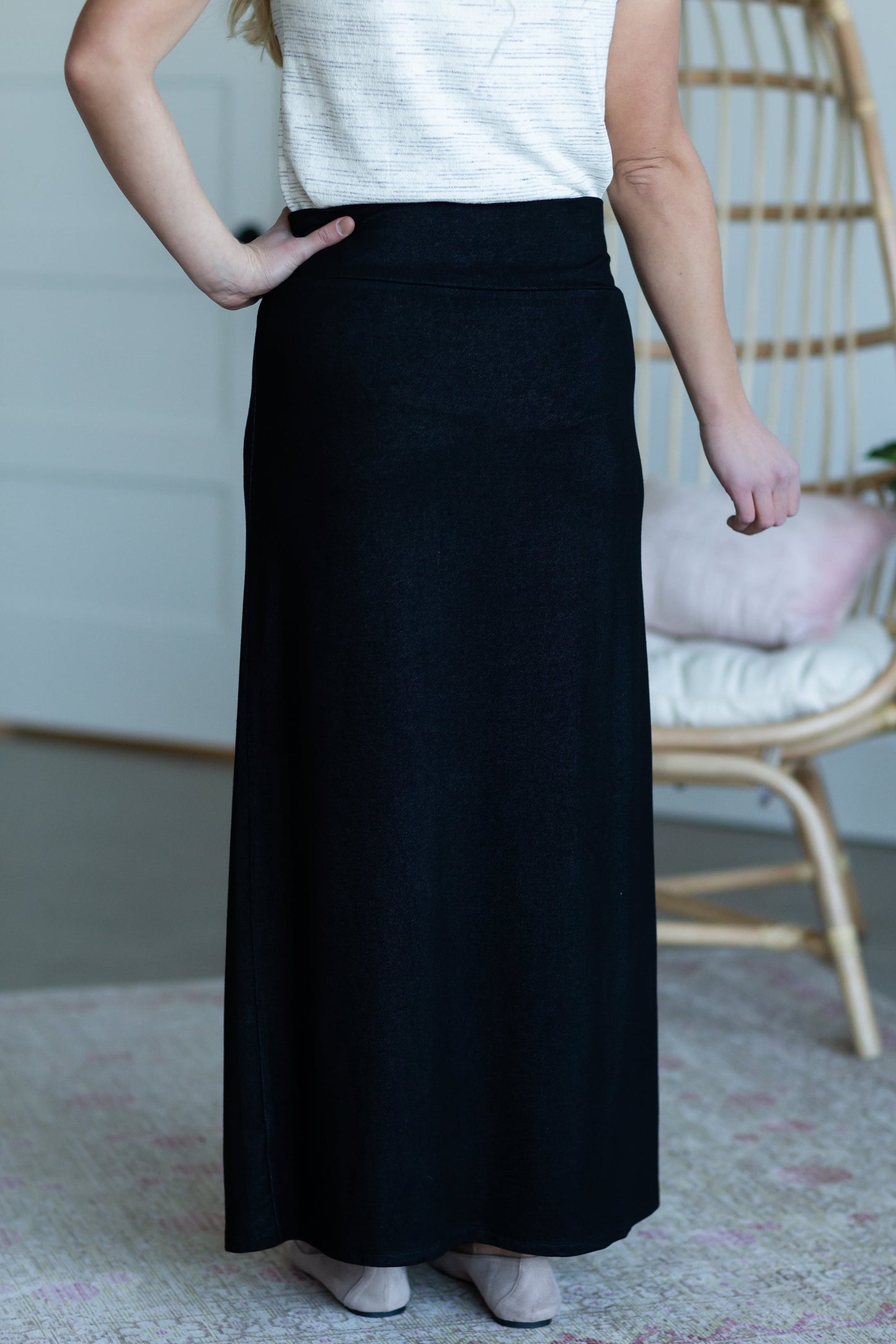 Angie Black Maxi Knit Skirt - FINAL SALE Skirts